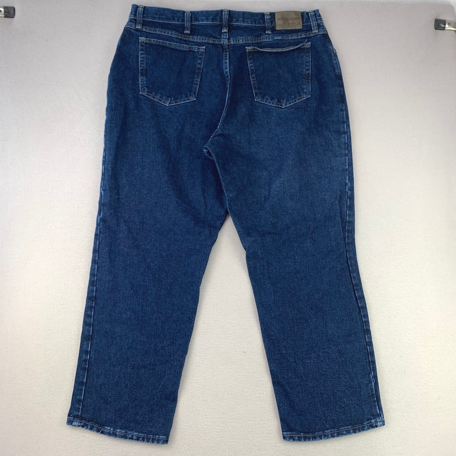 VTG Wrangler Mom Jeans Womens 20 Dark Wash High Rise Straight Leg Western
