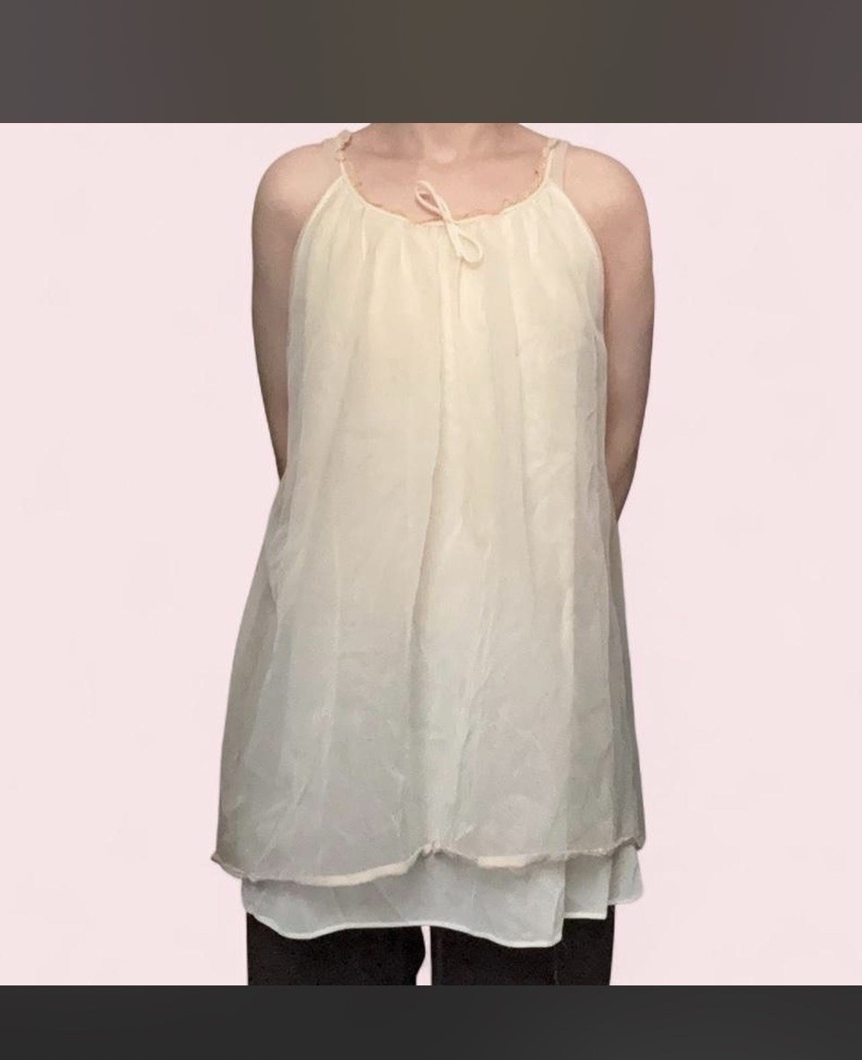 Vintage Lisette by Al Sterling Ivory Nylon Victorian peignoir Set