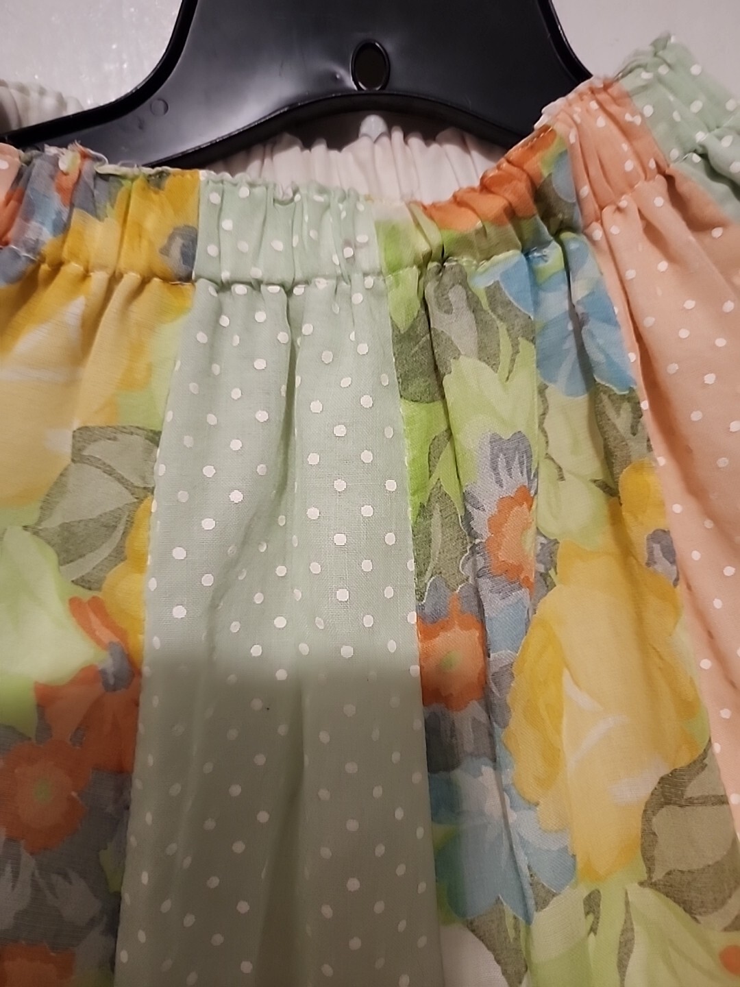 True Vintage Mr. Hank Boho Granny A-Line Maxi Skirt Floral Fully Lined