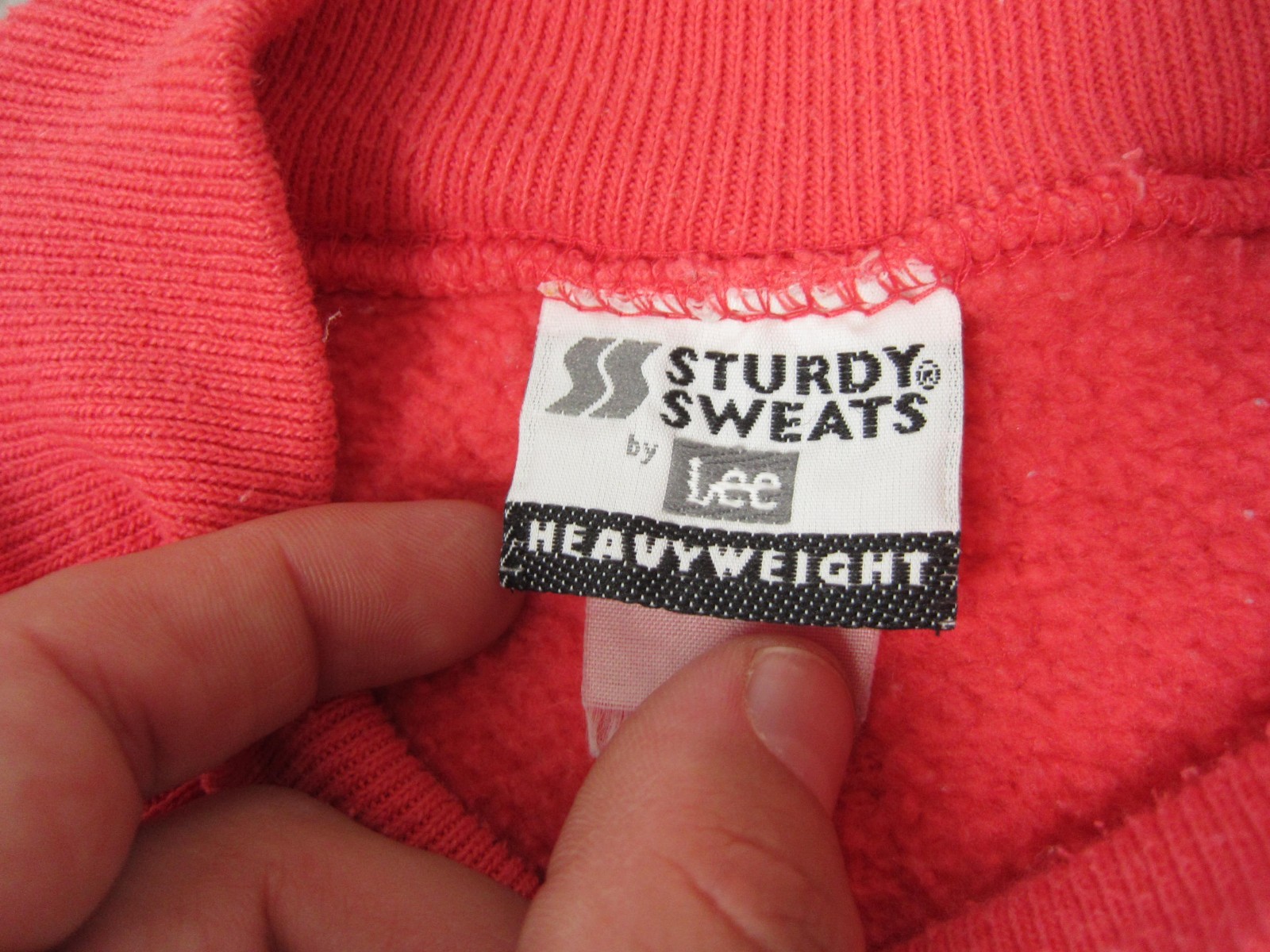 Vintage Lee Sturdy Sweats Sweatshirt Dress Womens OS One Size Red Fleece