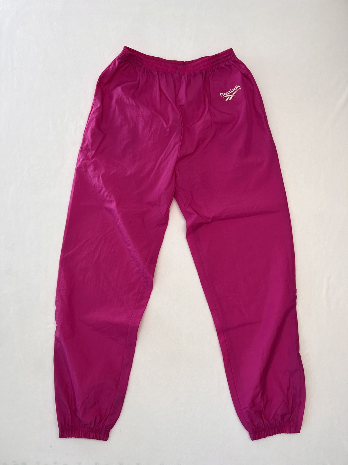 Vintage Reebok Hot Pink Nylon Track Pants 90s XL WindBreakers