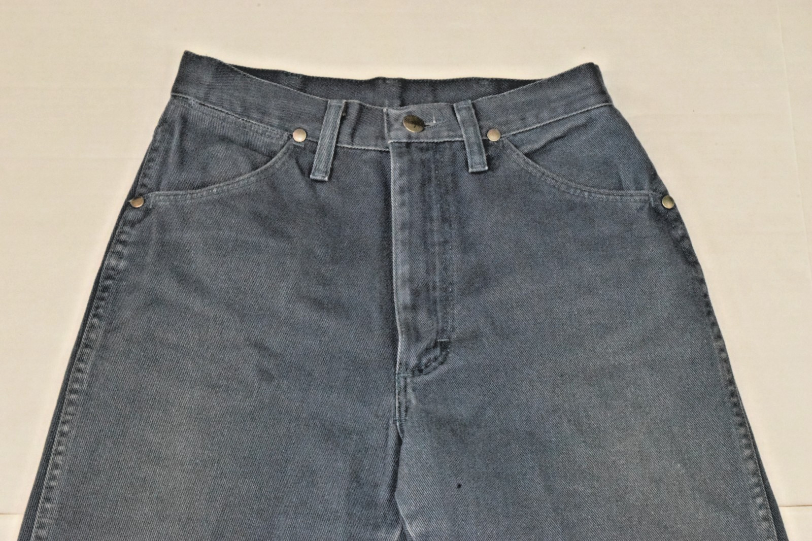 Vintage Wrangler Western Jeans 26 x 30 90s Steel Gray No Pockets Perfect Butt