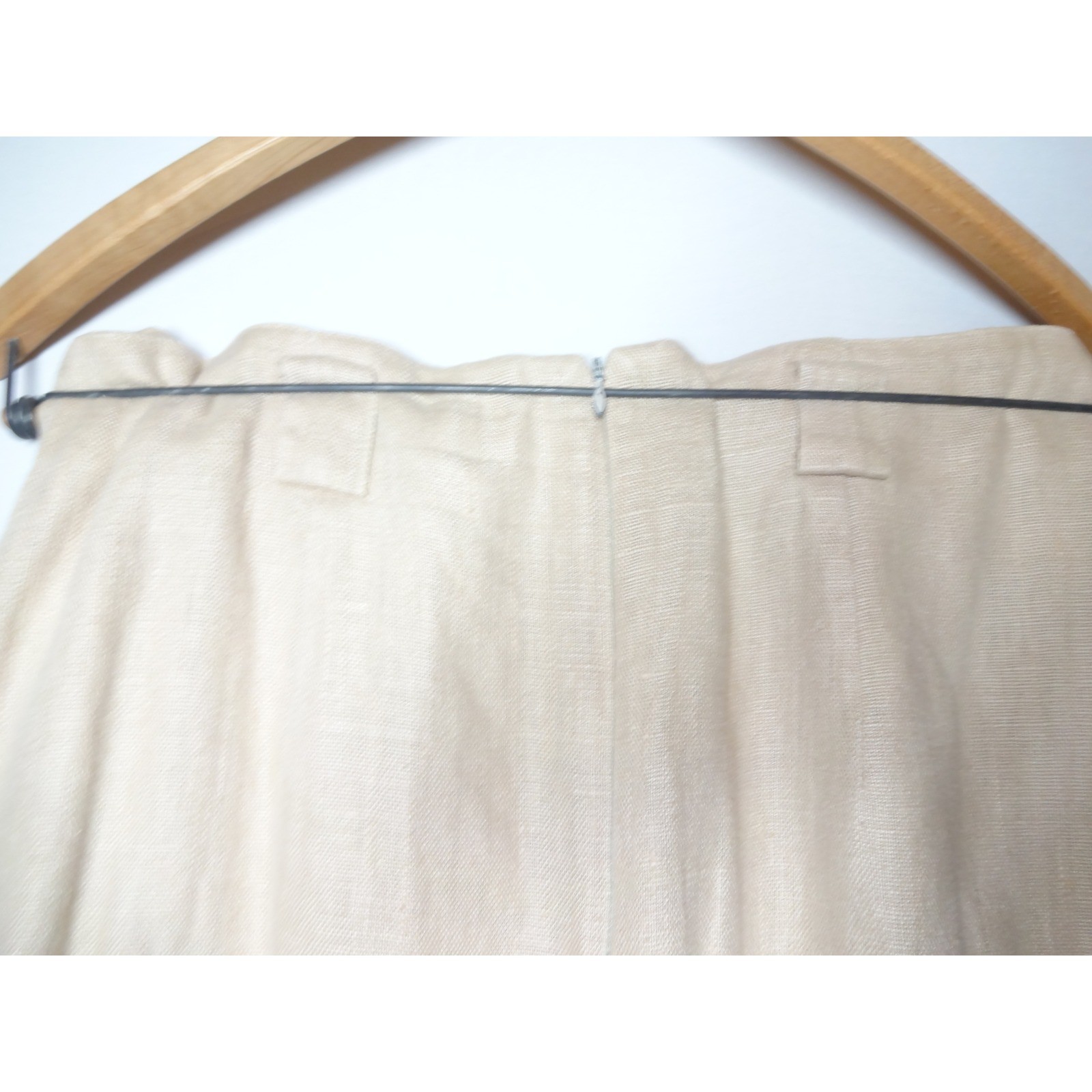 VTG Giraffe Skirt Suit Set Women 10 Beige Linen Blend 90s Professional Career