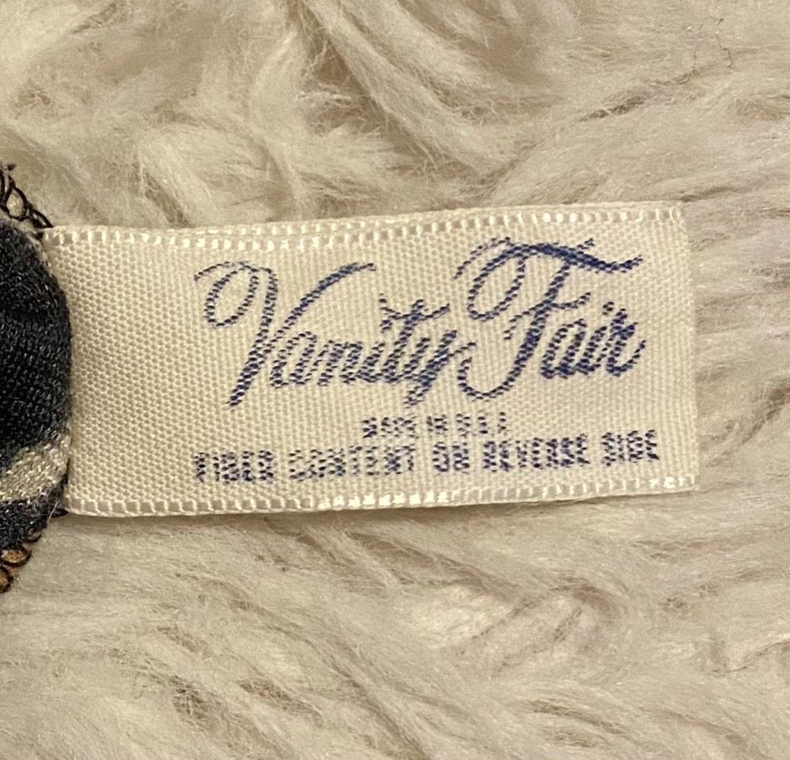 VTG Vanity Fair Velveteen Leopard Print Robe w Pockets & Belt Medium
