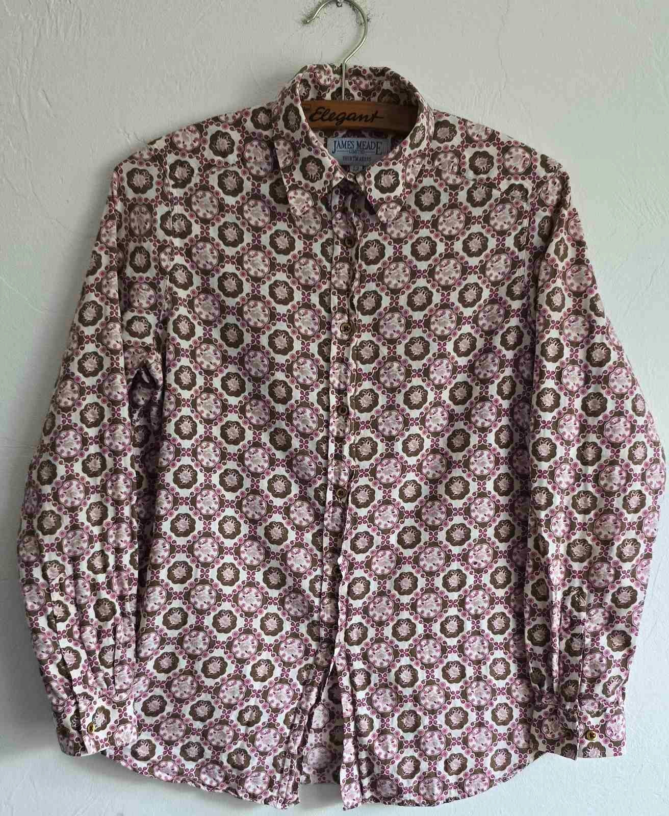 VTG James Meade Liberty Floral Shirt UK 12 Tana Lawn Cotton Long Sleeve Blouse