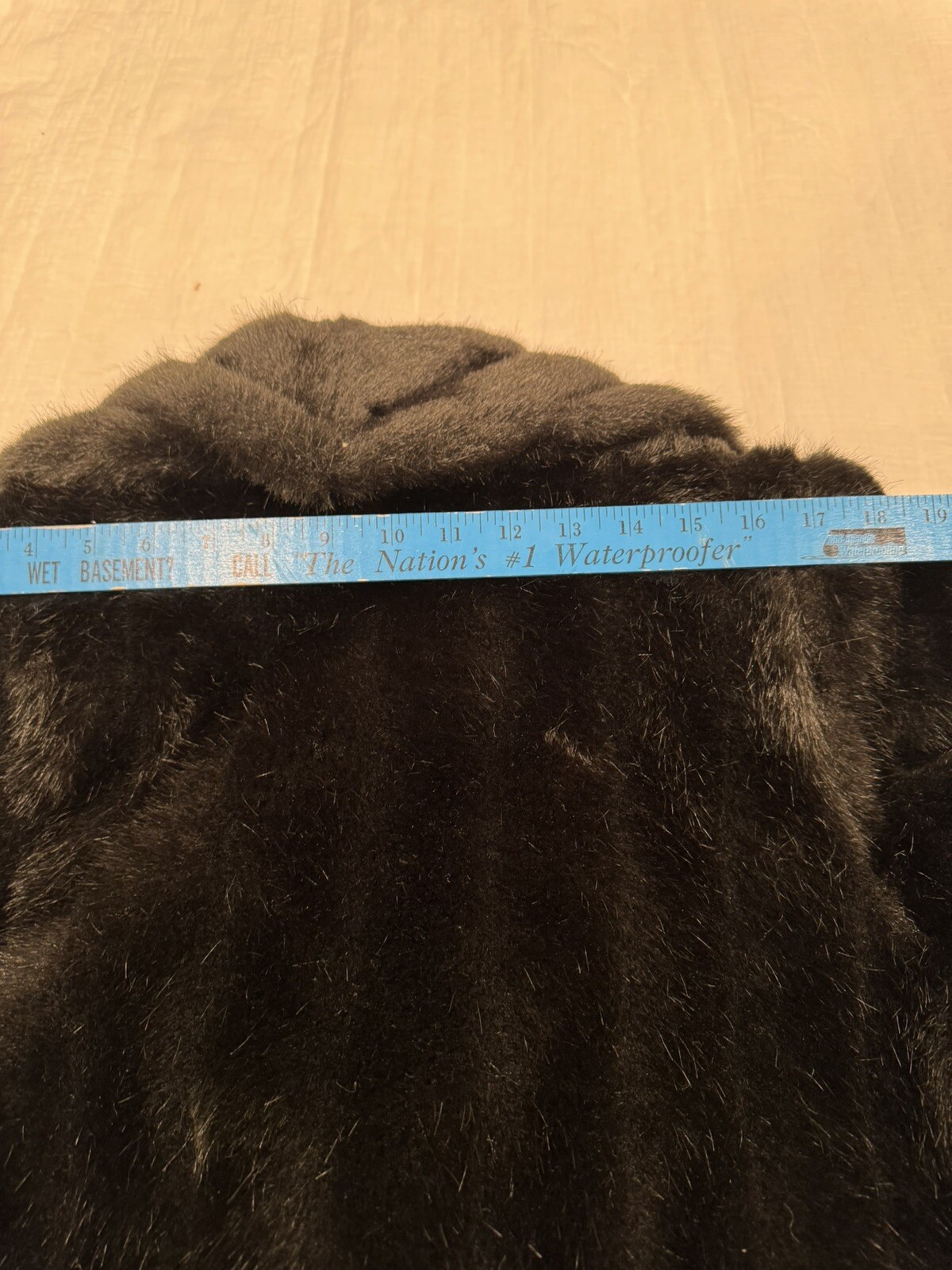 Y2K Vintage 90S Monterey Fashions Black Faux Fur Coat / Jacket SZ 12 Retro