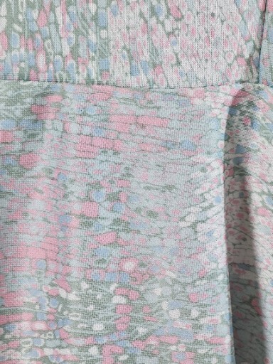 VTG Minerva Fashions Dress Women’s M/L Pastel Pink Green Floral Career Witchcore