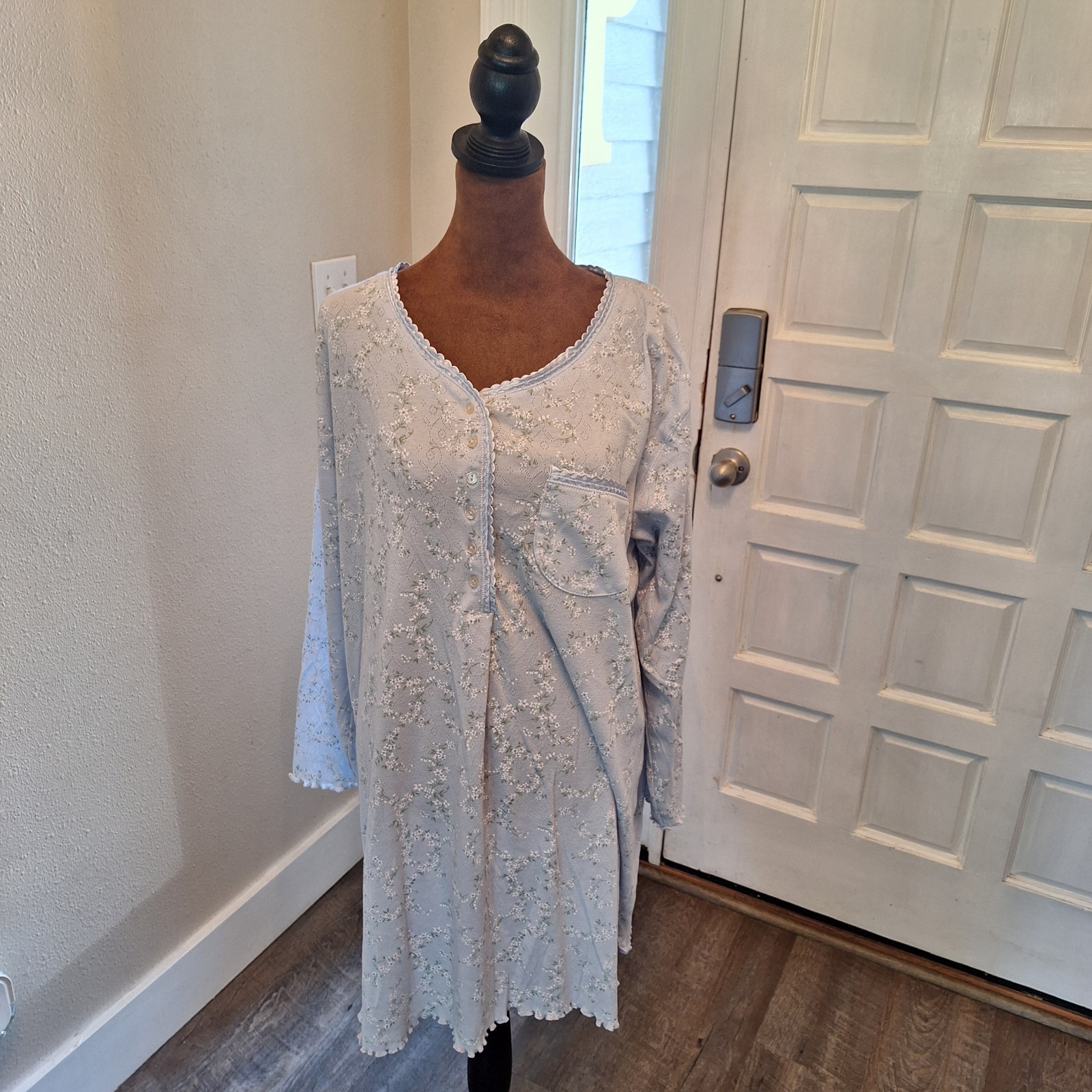 Vtg 90s Amanda Stewart Intimates Nightgown Nightshirt OS