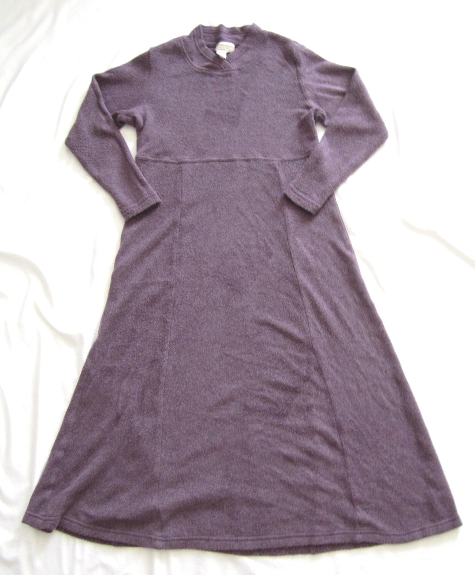 VTG 90s Coldwater Creek Maxi Dress L Made in USA Whimsigoth Chorecore Goblincore