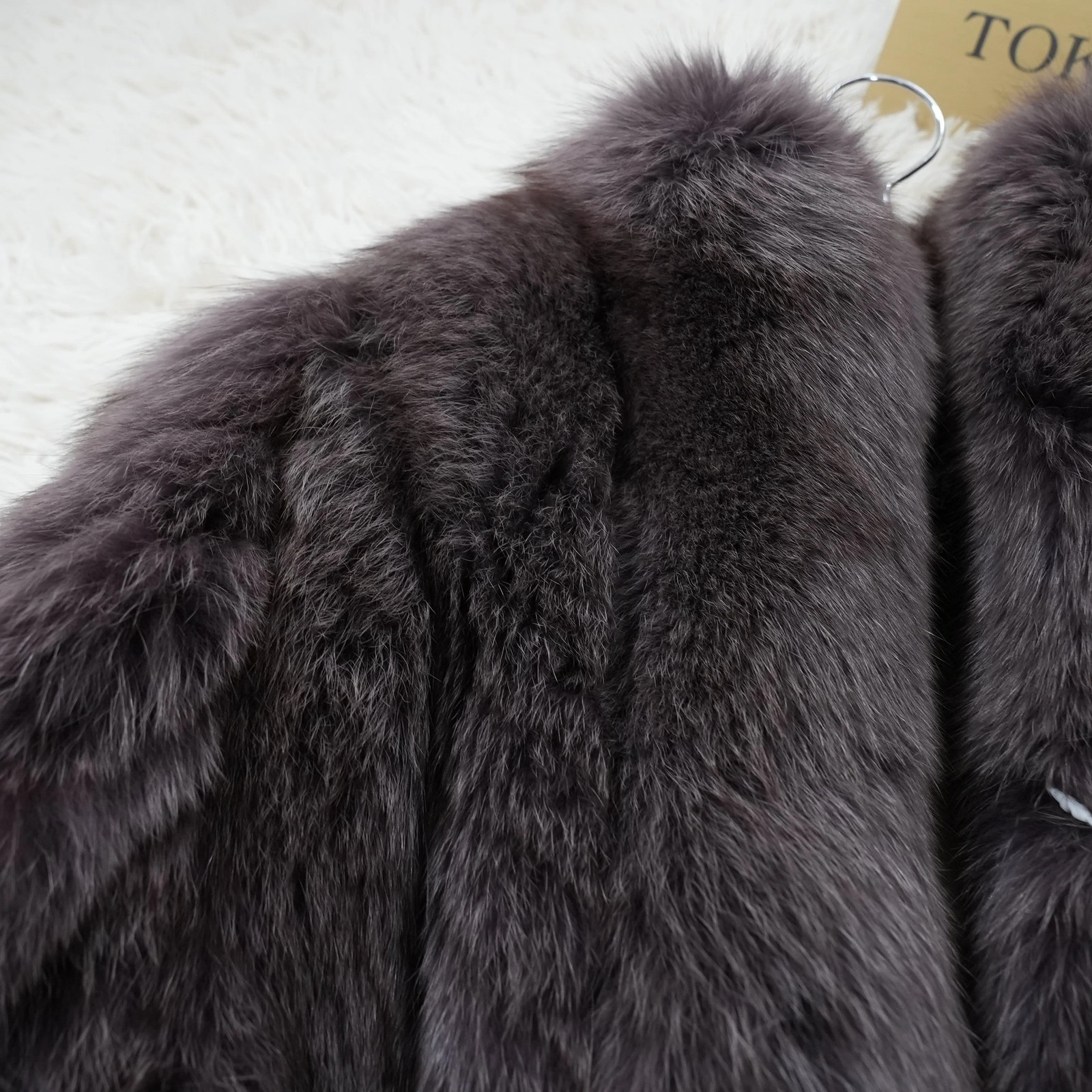 Amethyst Deyd Fox Fur Coat EMBA – Genuine Vintage Fur From Japan