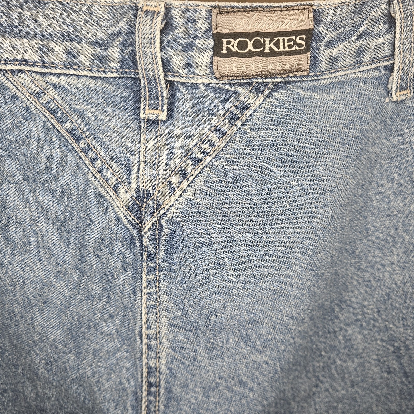 Womens Vtg 90s Rocky Mountain Bareback Jeans Sz 27W/36L Western Rodeo Cowgirl