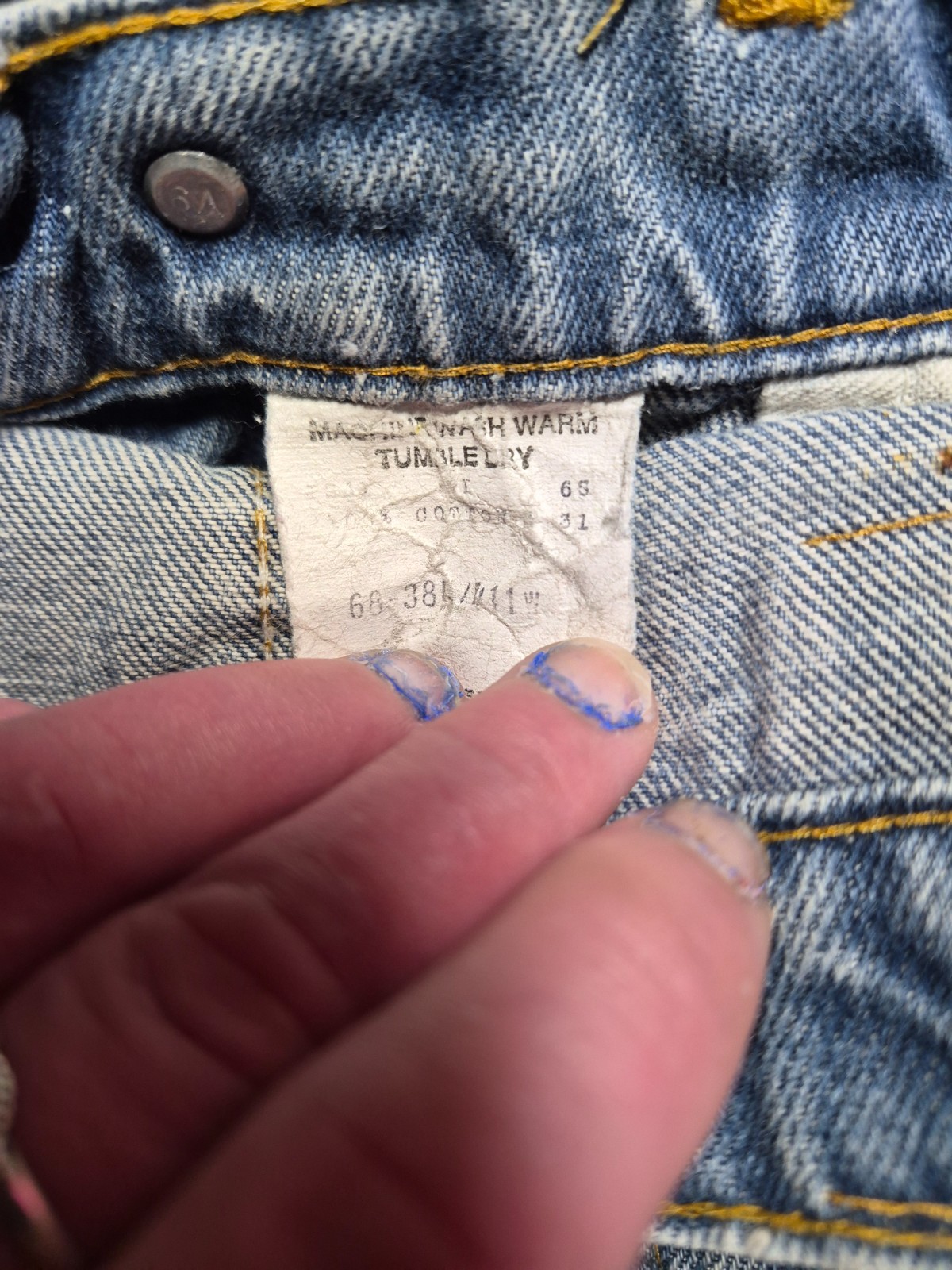 VTG 70s Dee Cee Bootcut Flare Jeans womens 6.5×31 Western Cowboy Rodeo USA