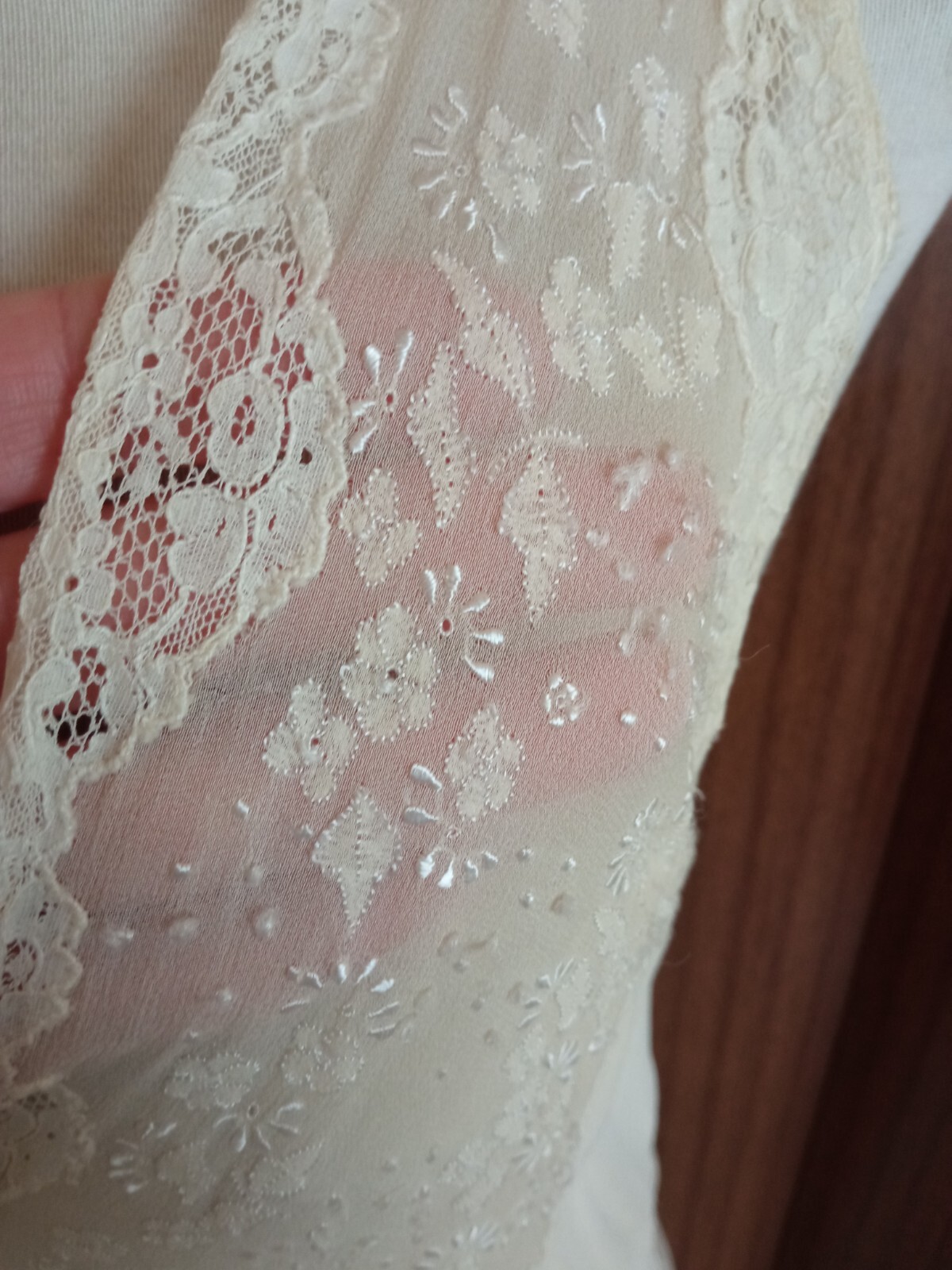 Vintage 1940s Bridal Silk Nightgown/Peignor Set – Honeymoon -S