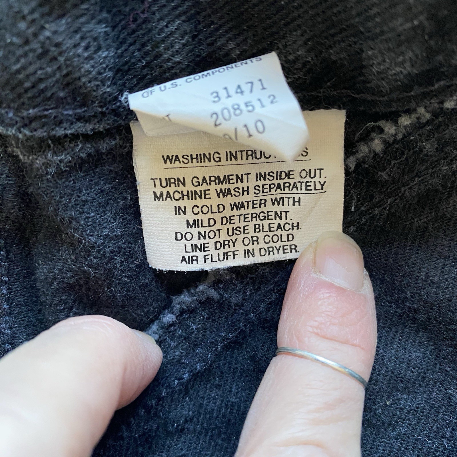 Vintage Wrangler High Rise Bareback Black Jeans. Size 26/34. Western Wear. USA.