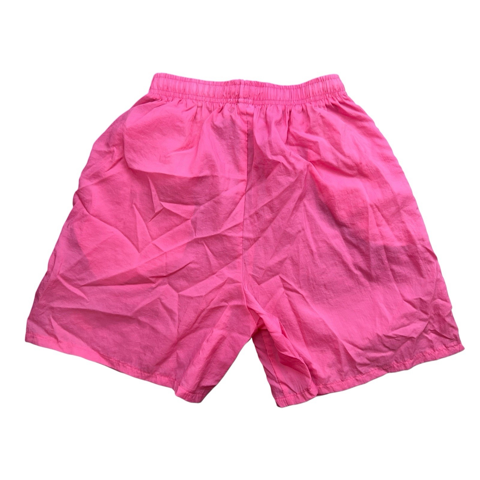 vintage nike 90s nylon womens shorts size M 10-12 pants sports pink shiny TS15