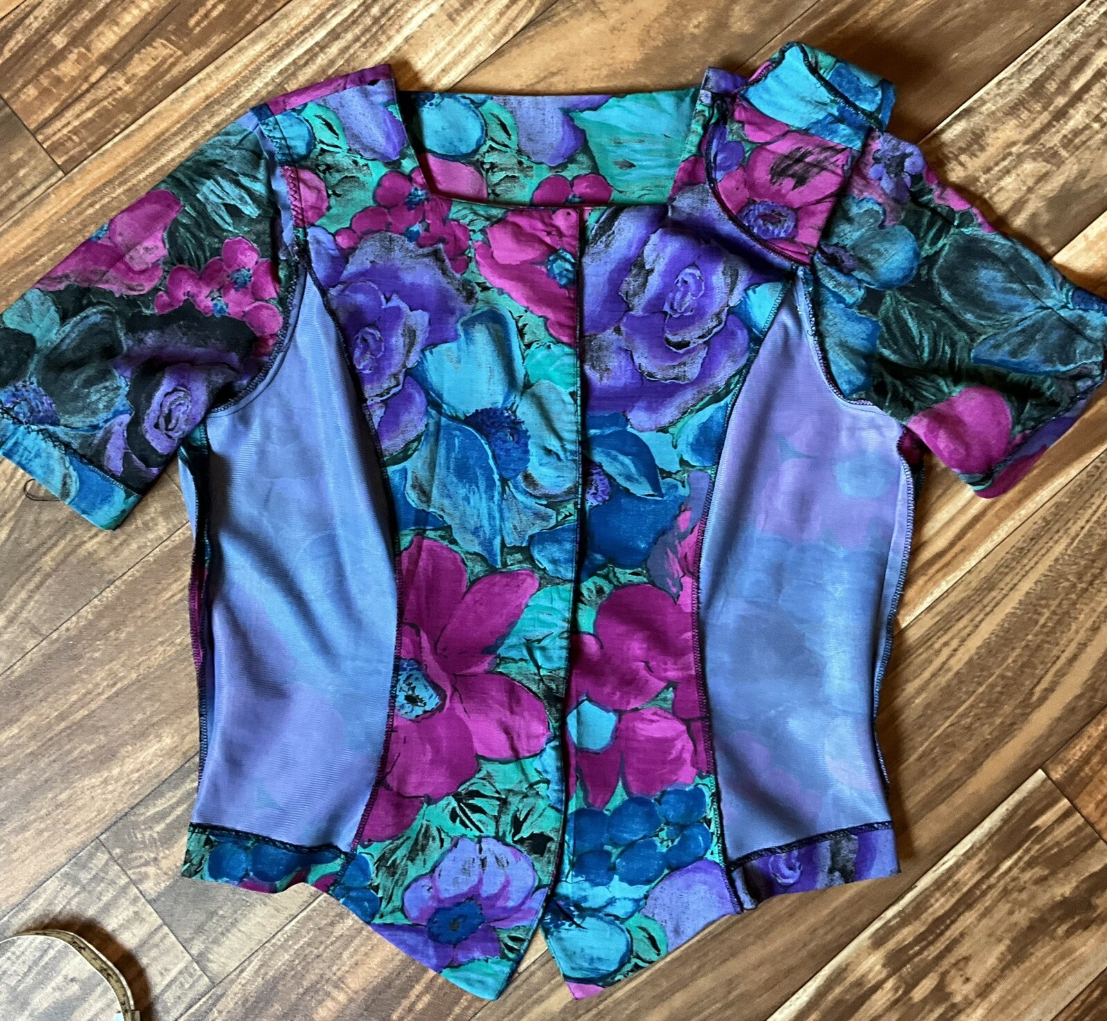Joan Leslie Vintage 80’s Women’s Top Tropical Hawaiian Size 12 Golden Girls