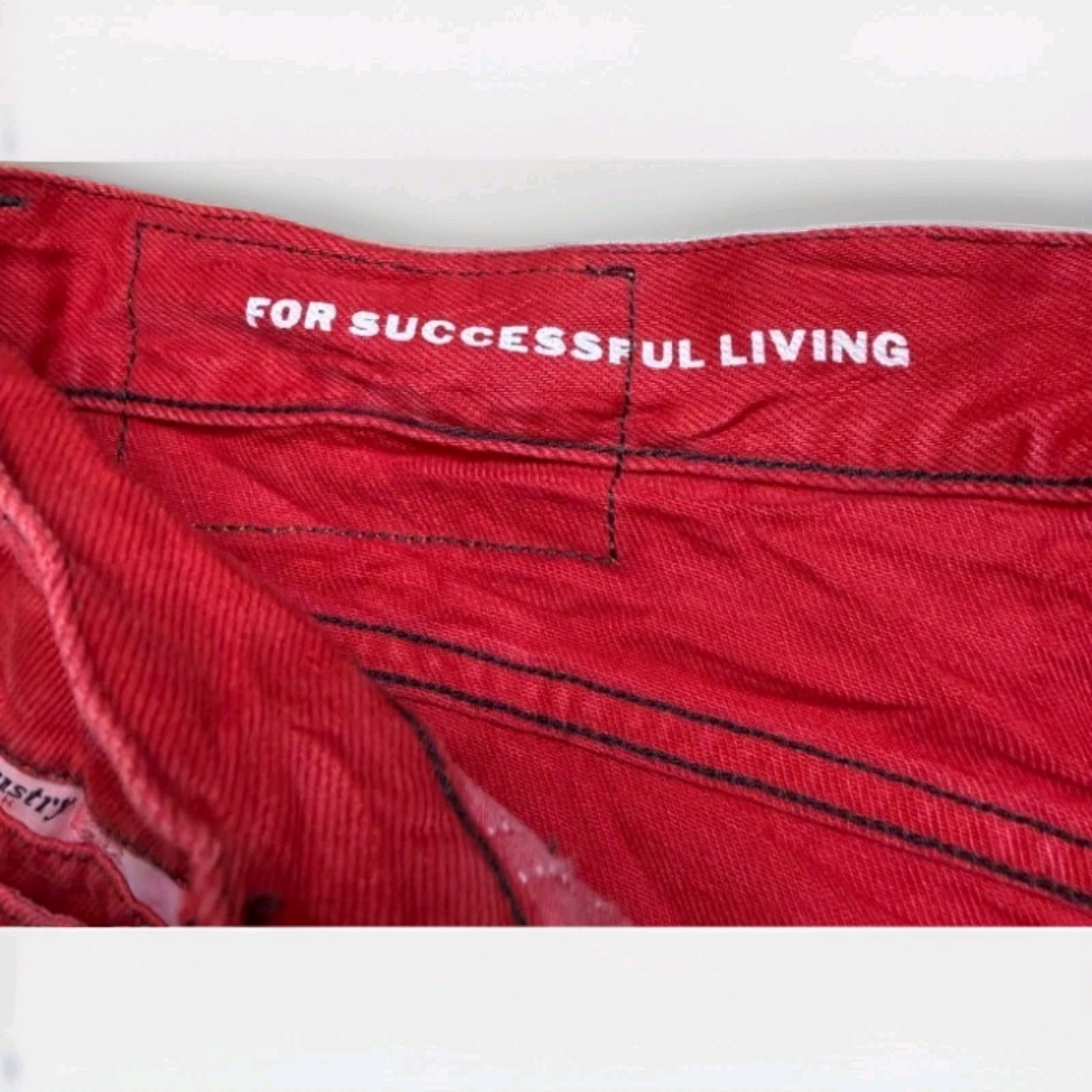 Vintage Diesel Industry Red Skinny Jeans Made In Italy Size 33×32