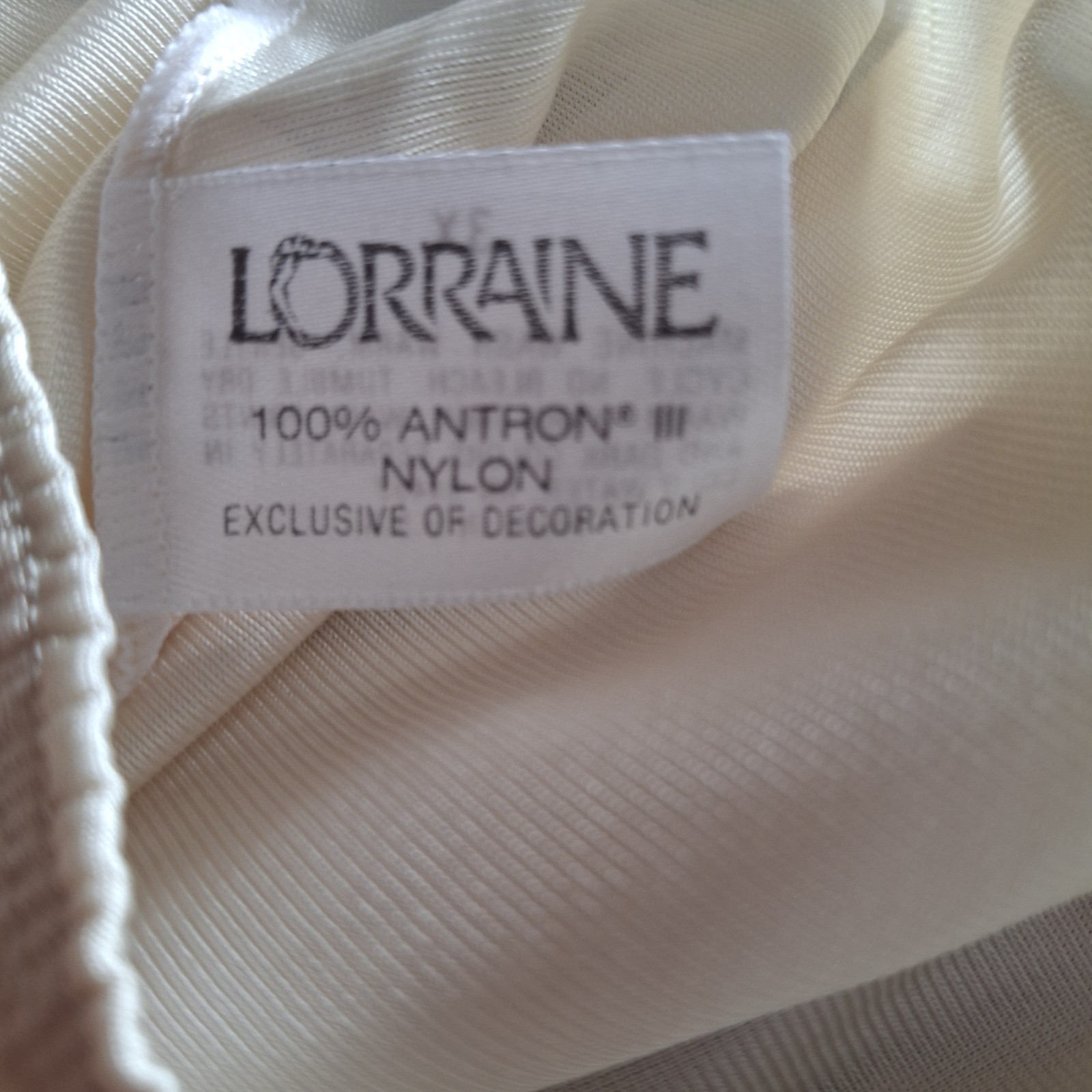 Vintage LORRAINE Half Slip Size 3X NWT Ivory Off White 26″ Length Lace Trim