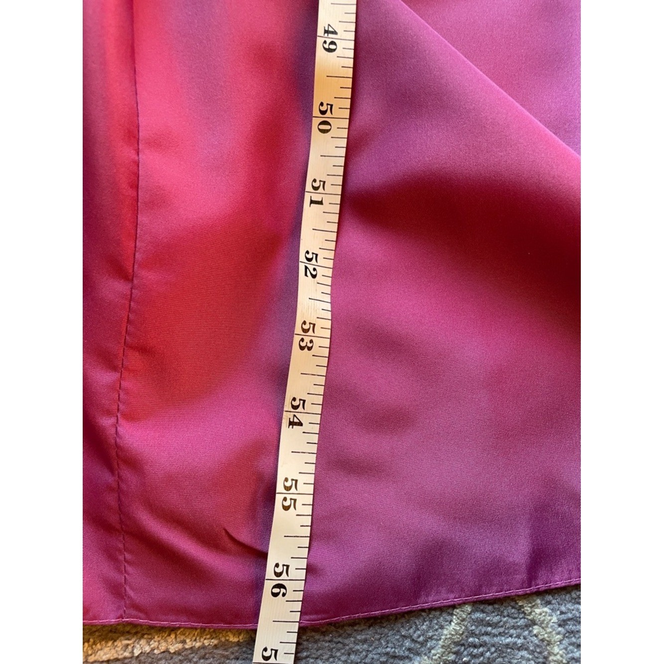 Vintage Handmade Ruffled Maxi Dress Magenta Full Skirt Size 4