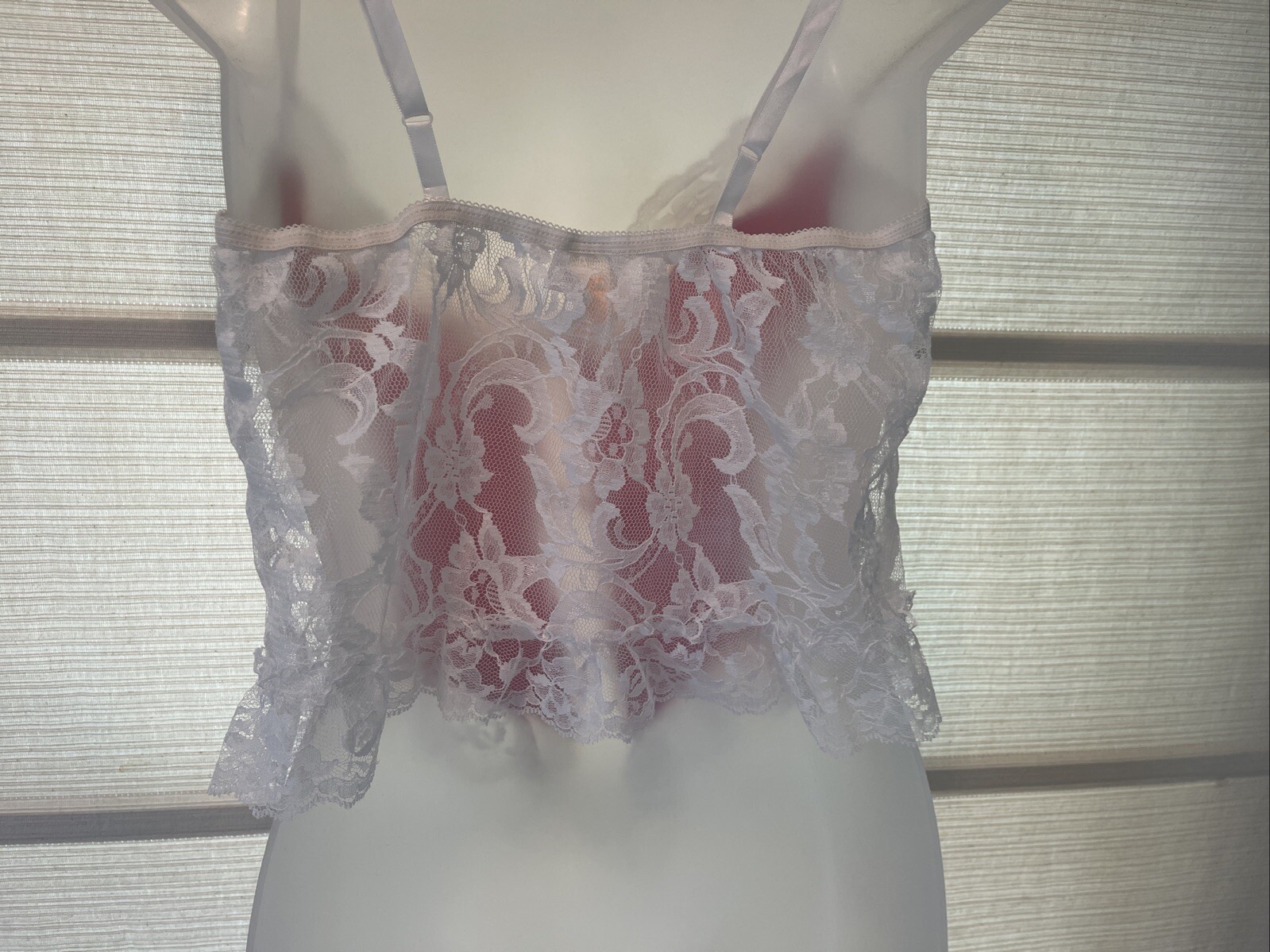 Y2K Fredrick’s of Hollywood Red Velvet W/ White Lace Ribbon Ties Bustier Size L