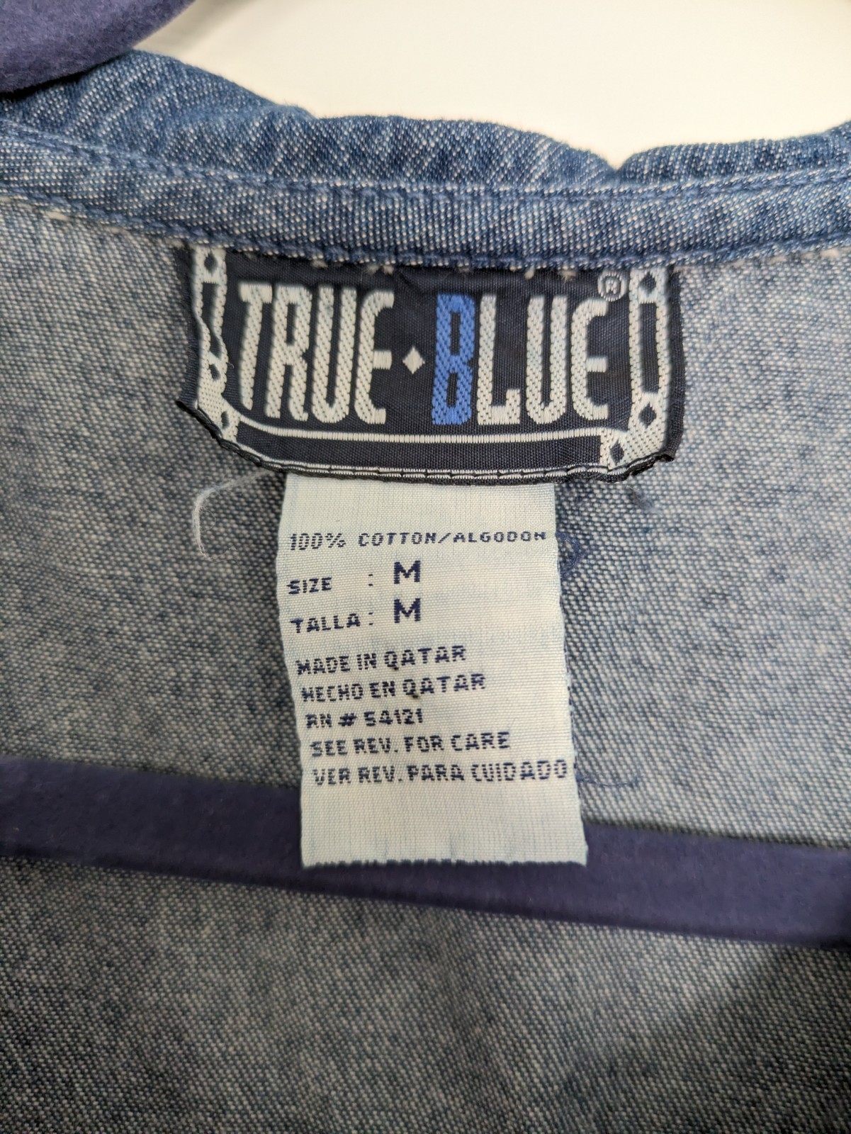 Vintage True Blue Coquette Y2k Cottagecore Maxi Denim Cotton Dress Size M