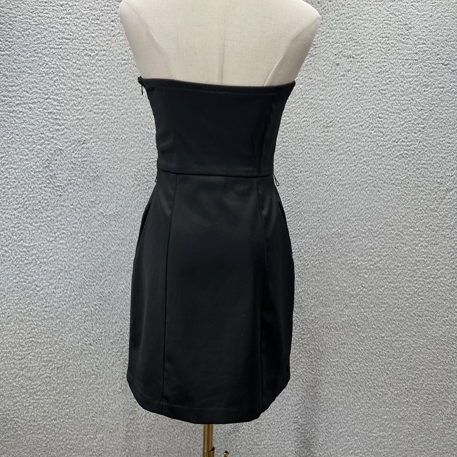 Vintage 90s Y2k Tube Top Black Mini Dress Whimsigoth Indie Goth Fairy twee indie