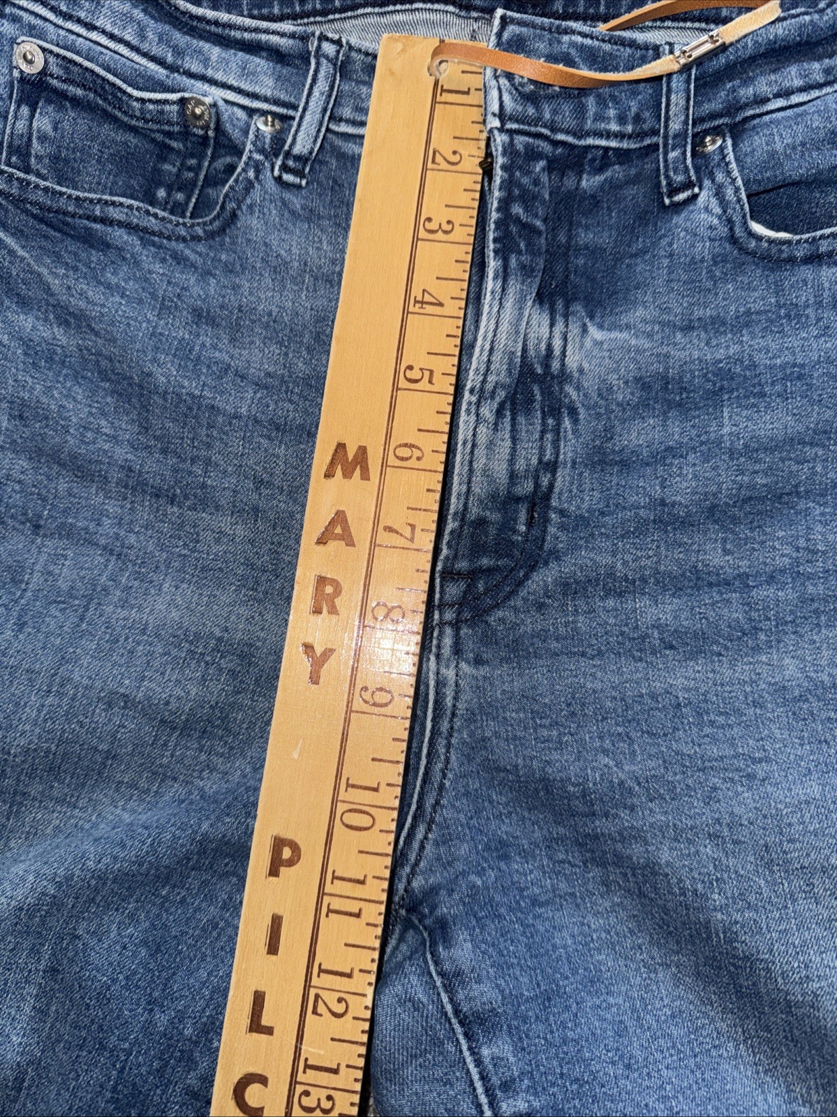 GAP Vintage Slim High Rise Jeans Medium Wash Size 8/29 Long Stretch