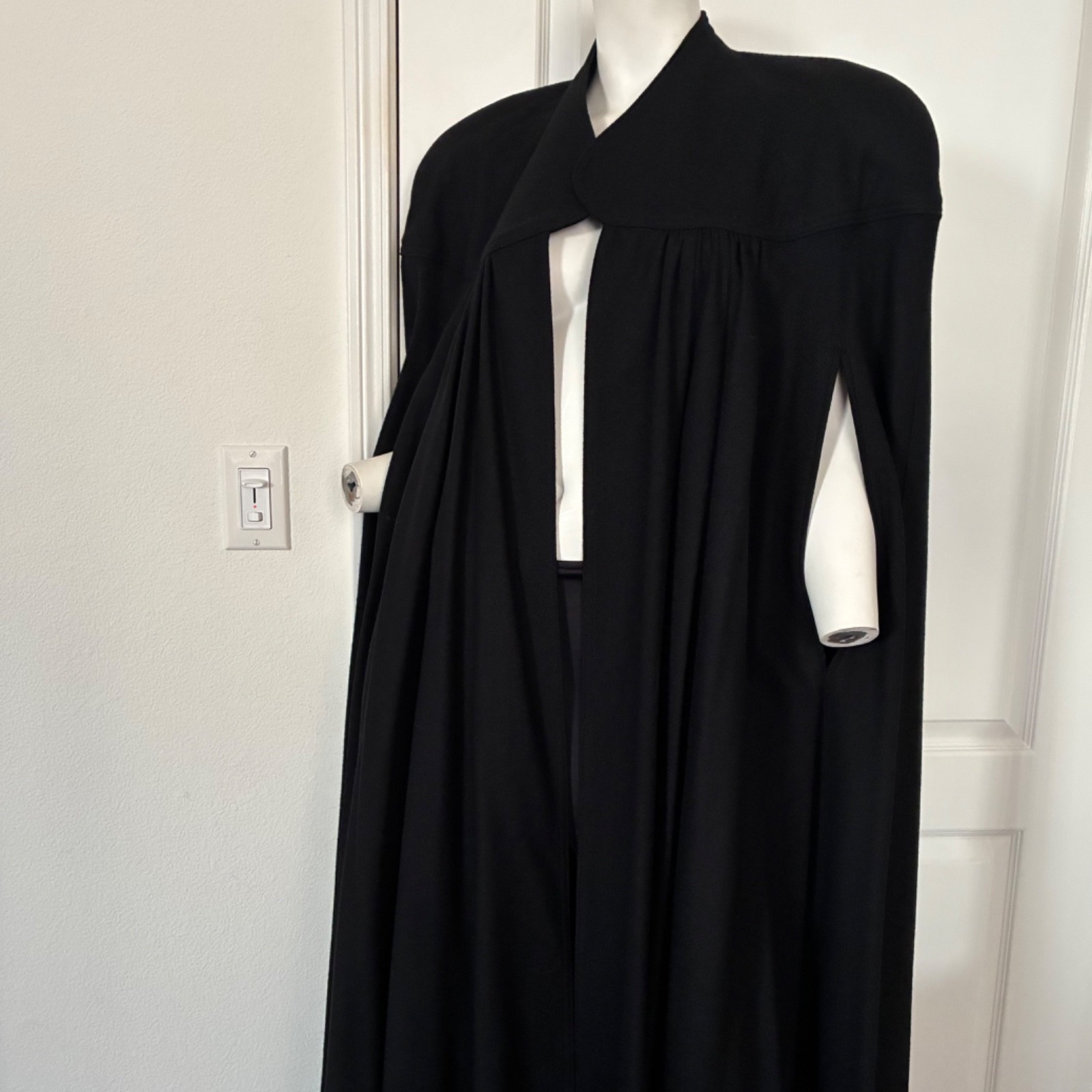 C’est Simone Black Maxi Cape Medium