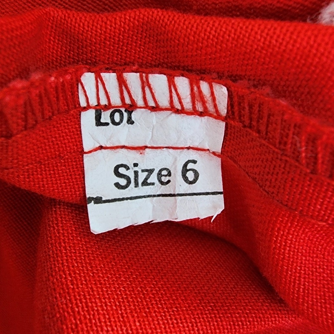 Vintage Personal Shorts Womens XS Red High Rise Pleated Buckle Waist Preppy
