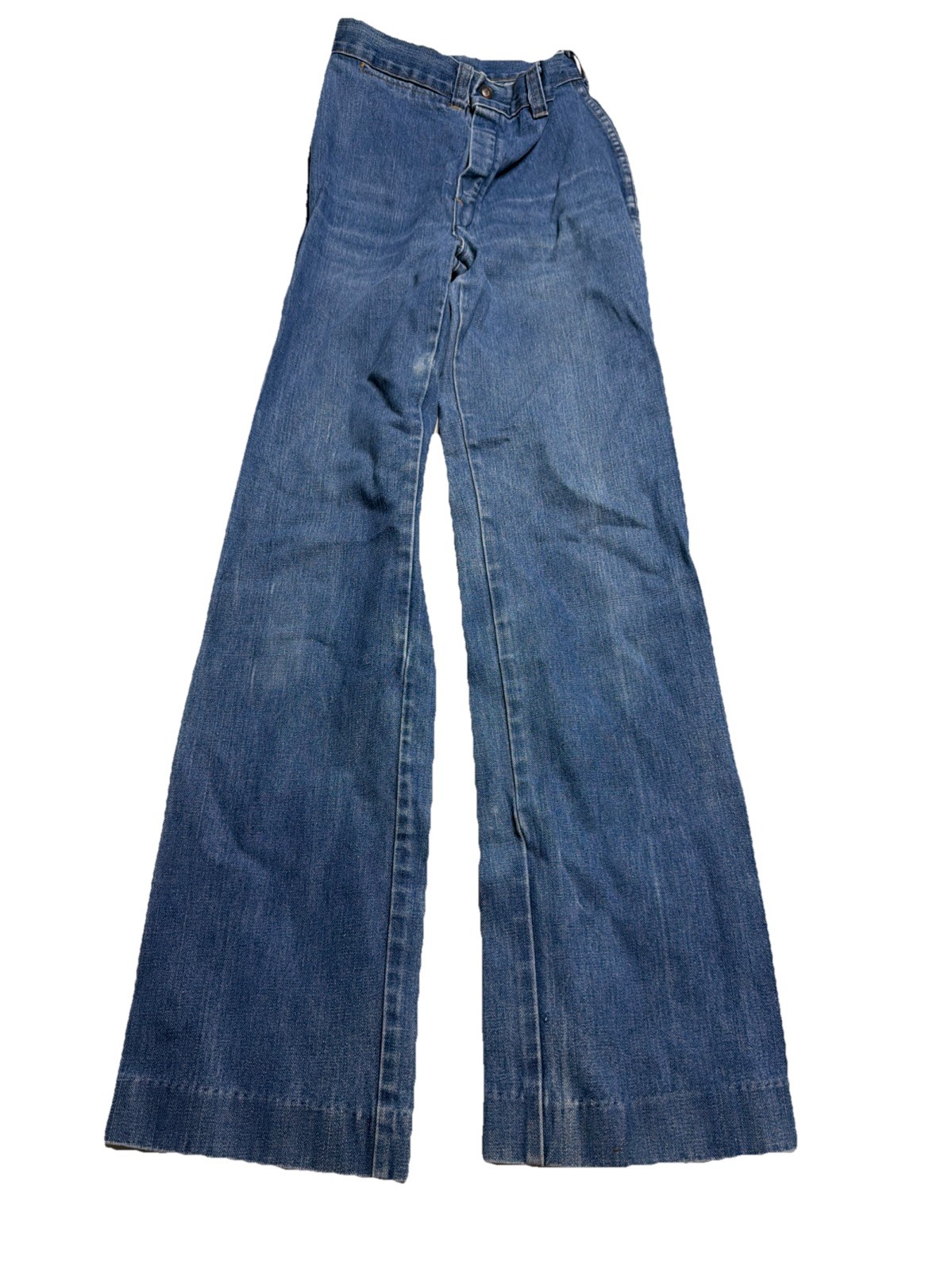Vintage 70 1970s Jeans Boot Cut Calvary Style Women’s Denim Vtg 24X33