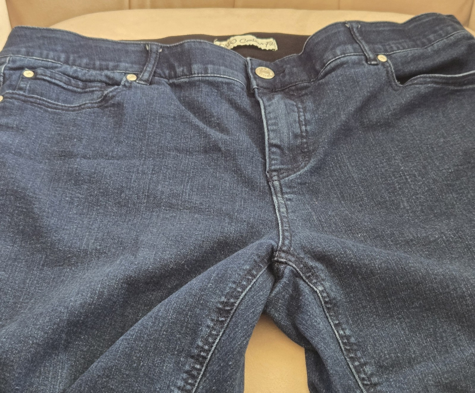 Cato Contour Fit Women’s Plus Size 16W Denim Jeans Blue Button Pockets