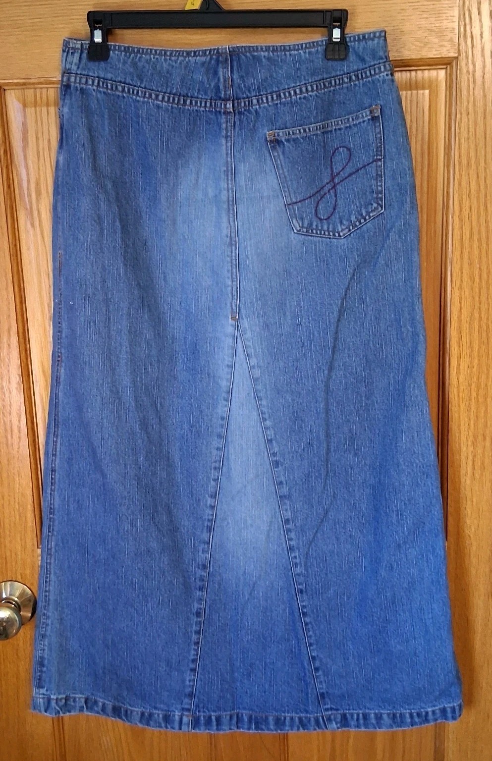 Faded Glory 1972 Special Edition Blue Cotton Denim Skirt Size 8 FG13-077