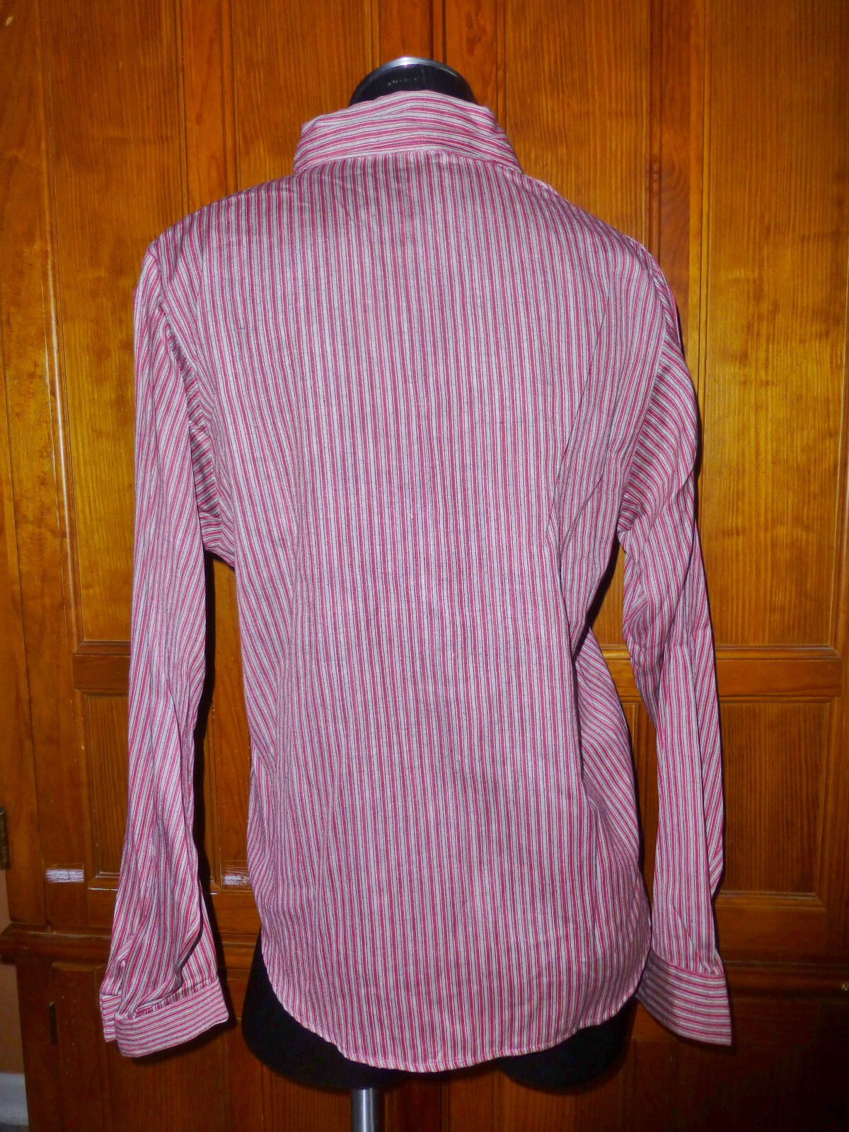 Vtg 70s 80s India Royal SILK Cotton Stripe ETHNIC BoHo BLOUSE TOP M L