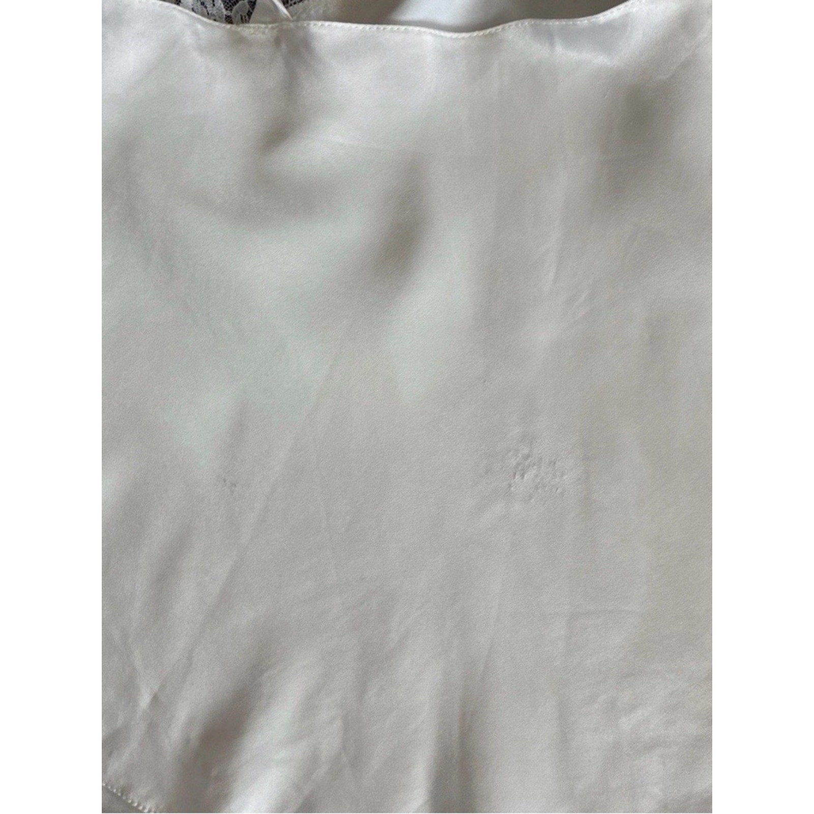 Lucie Anne II Vintage Ivory Satin Camisole with Beaded Sequin Lace Size 32 (~XS)