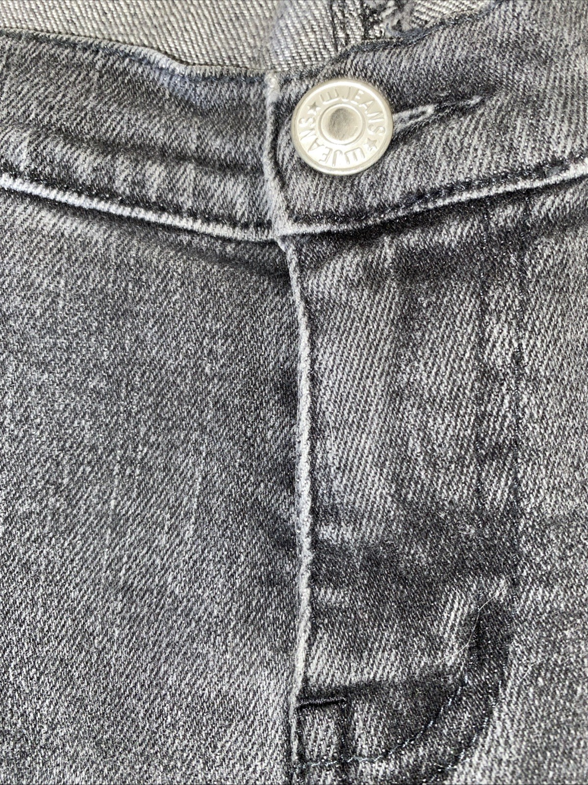 WESTCO Y2K Womens Grey Straight Leg Denim Stretch Jeans Size 14 Vintage Pocket