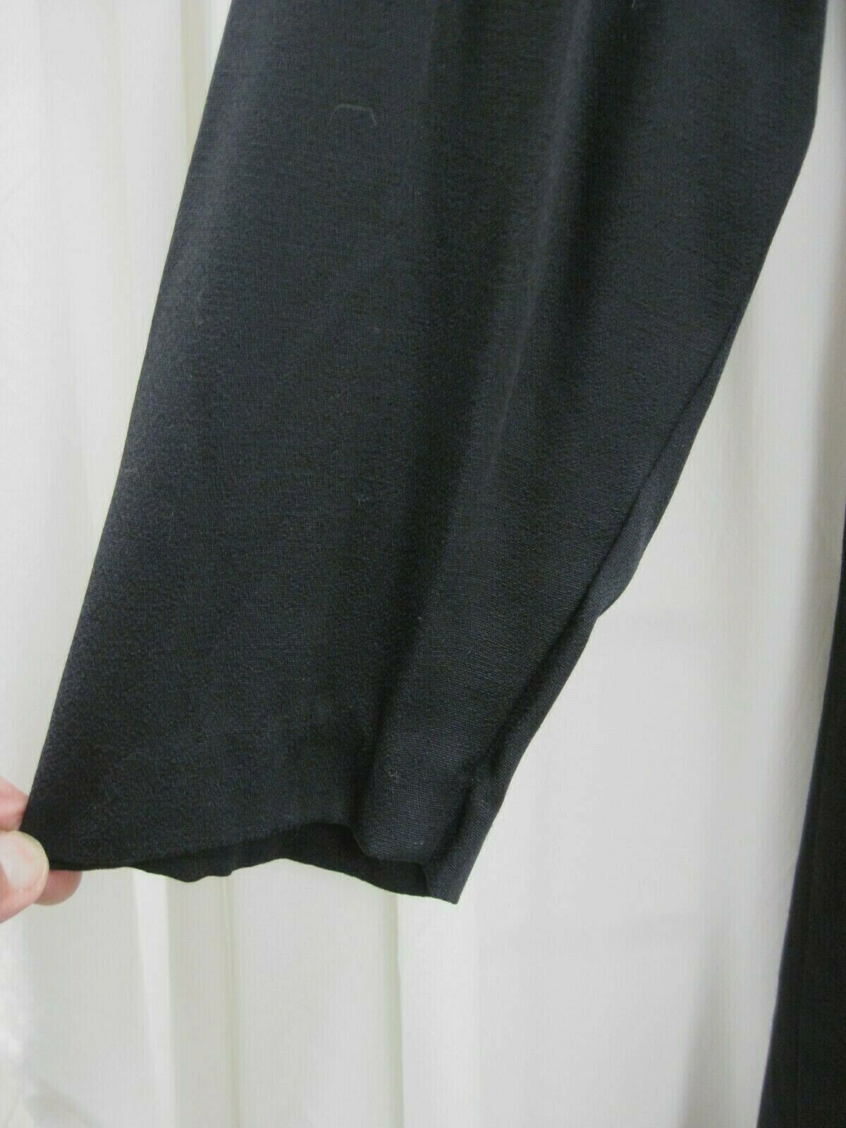 VINTAGE BROWNSTONE WOMAN NEW YORK BLACK DRESS SIZE 18 RHINESTONES USA