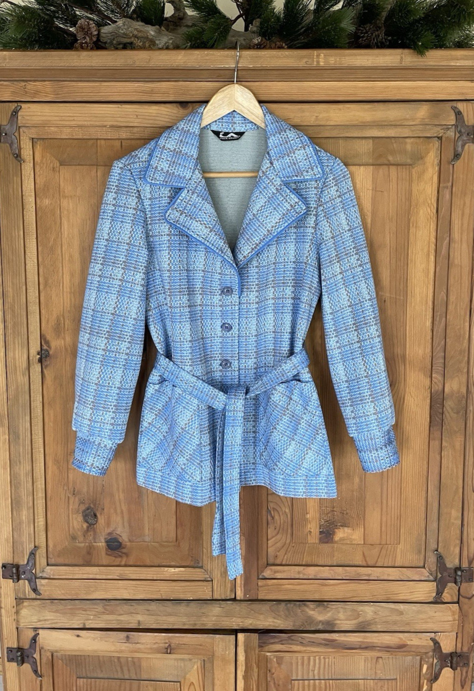 Vintage Women’s Jack Winter Plaid Blazer / Jacket Polyester Retro
