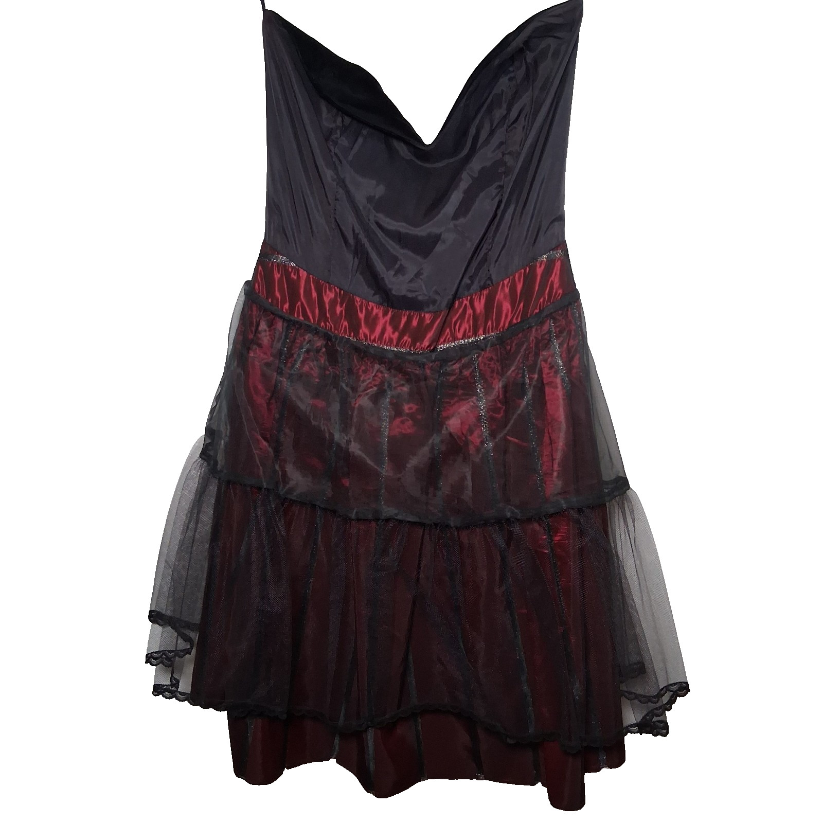Vintage Jessica McClintock Gunne Sax Dress 13/14 Black Velvet Burgundy Gold Bow