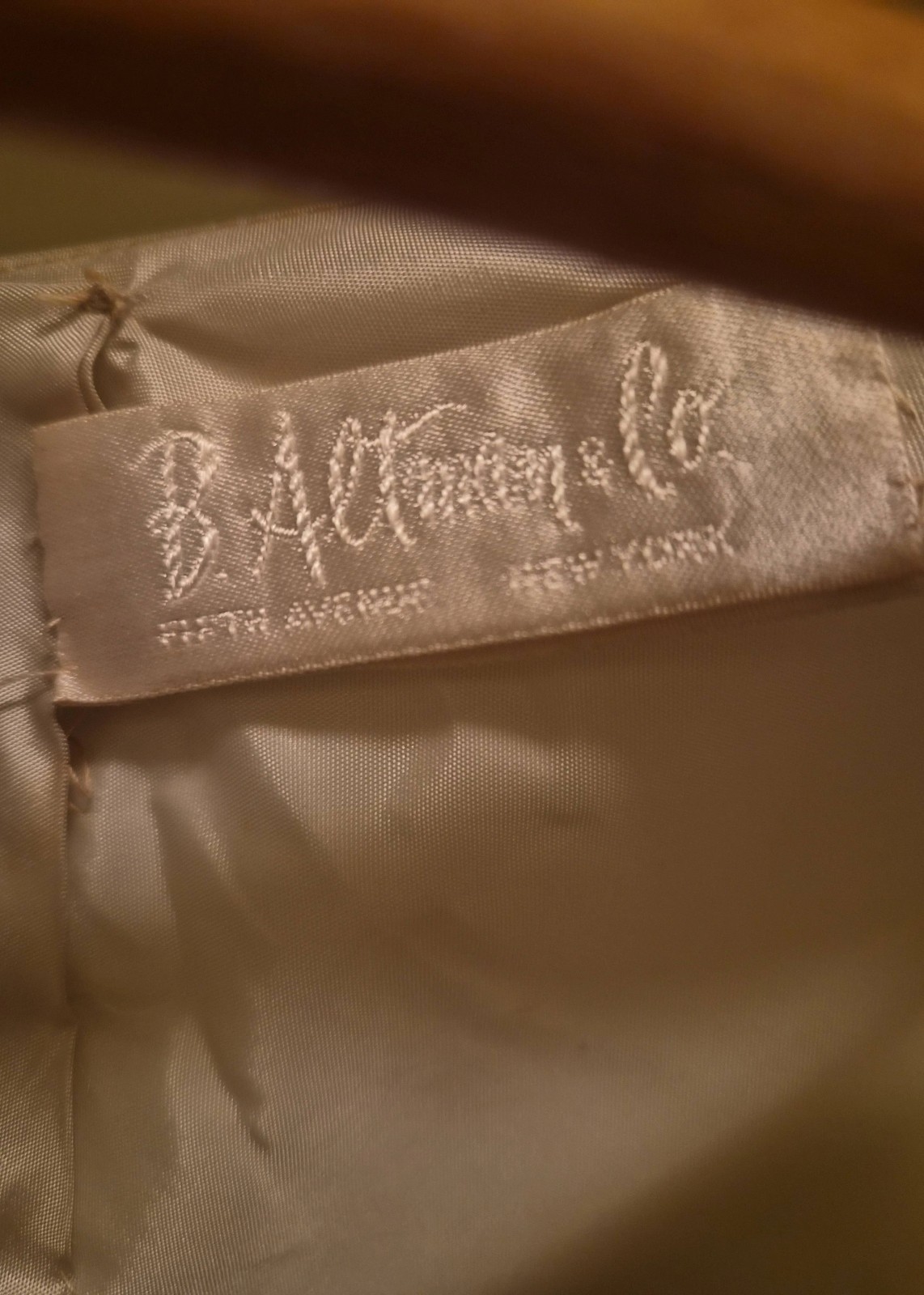 Vintage Two Piece 1950s-1960s B. Altman Co. Cream Wedding Dress