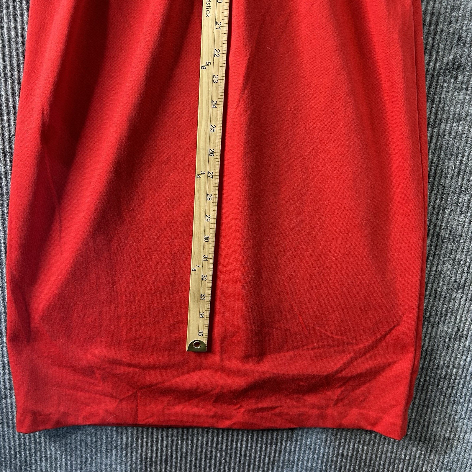 Vintage Dress Women’s 10M Jean Leslie Red Short Sleeve