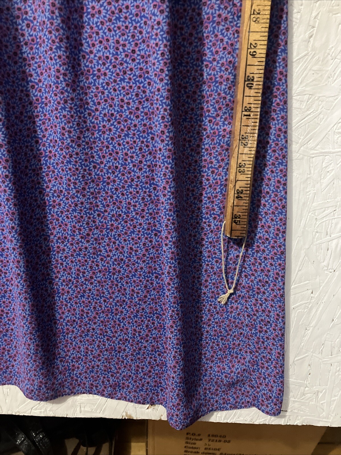 Vintage Alison Peters Purple, Pink Floral Dress Size 12
