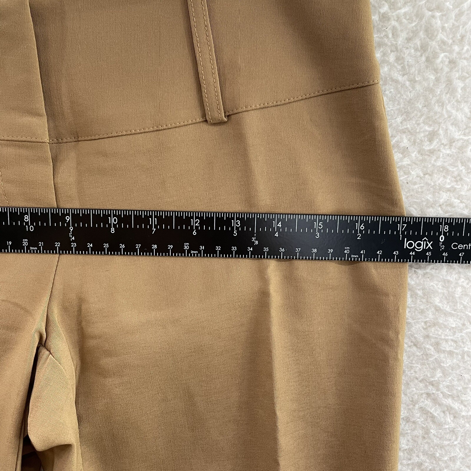 90s Vintage Dress Pants 4 6 Petite Short Tan Khaki Low Rise Corpcore Trousers