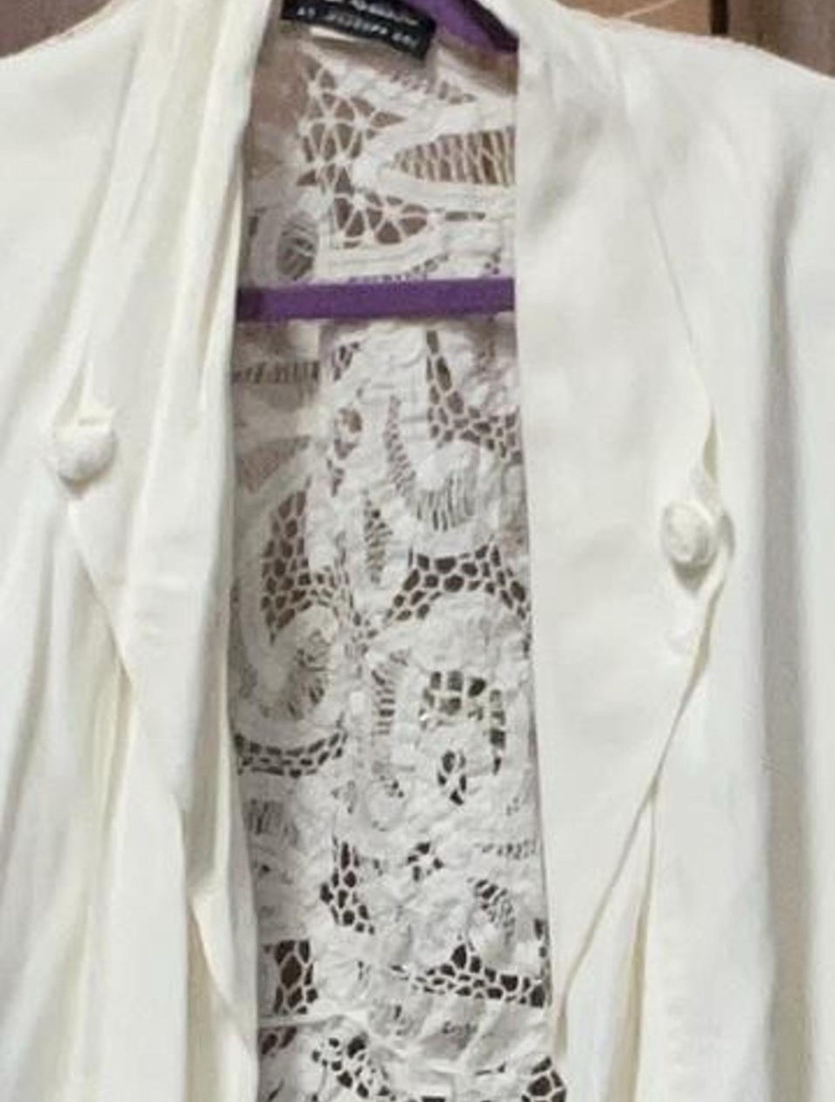 Vintage 80s Cream White pantsuit set