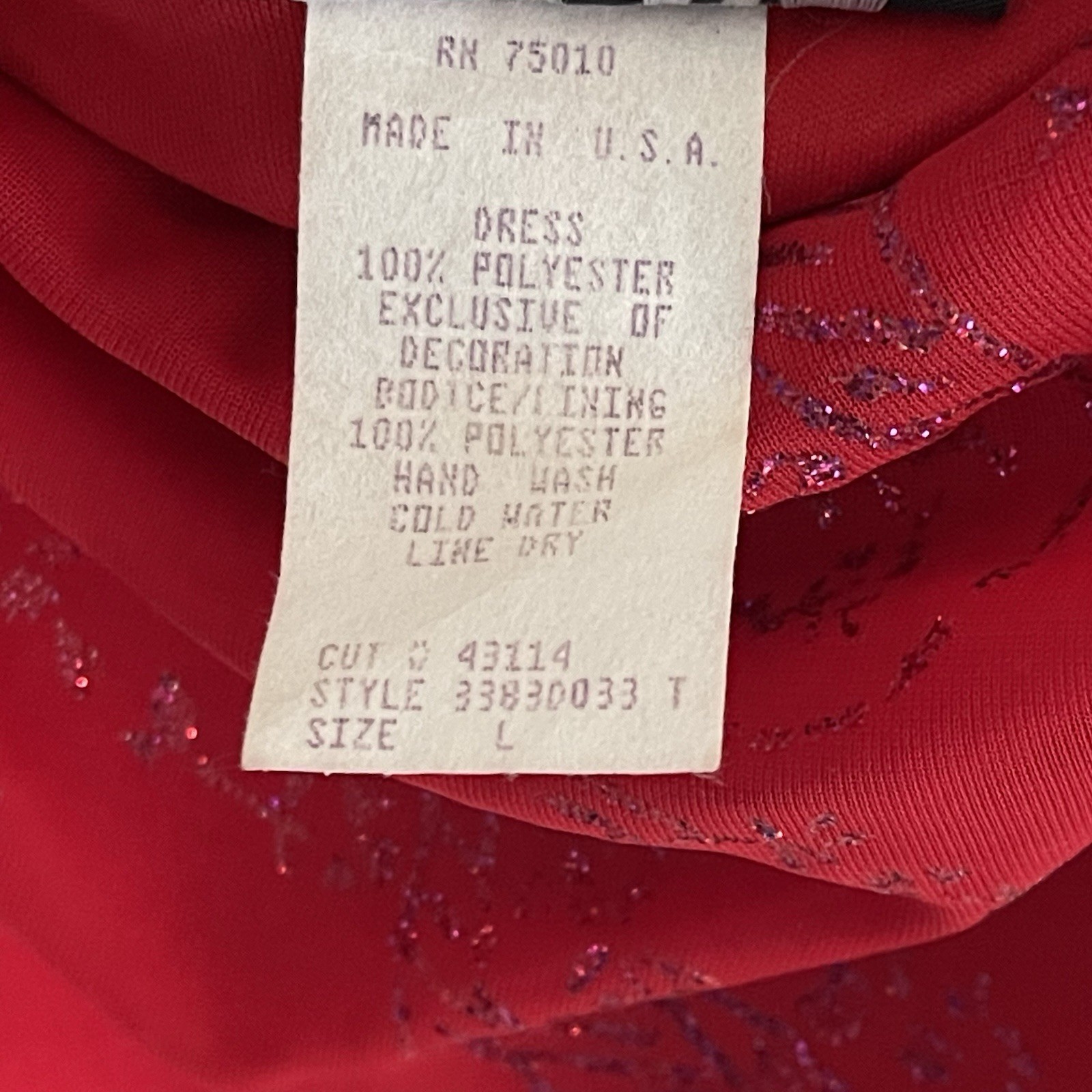 VTG Y2K Red Maxi Dress Size L Whimsigoth Fairy Grunge 90s Vampy Prom HOCO Glam