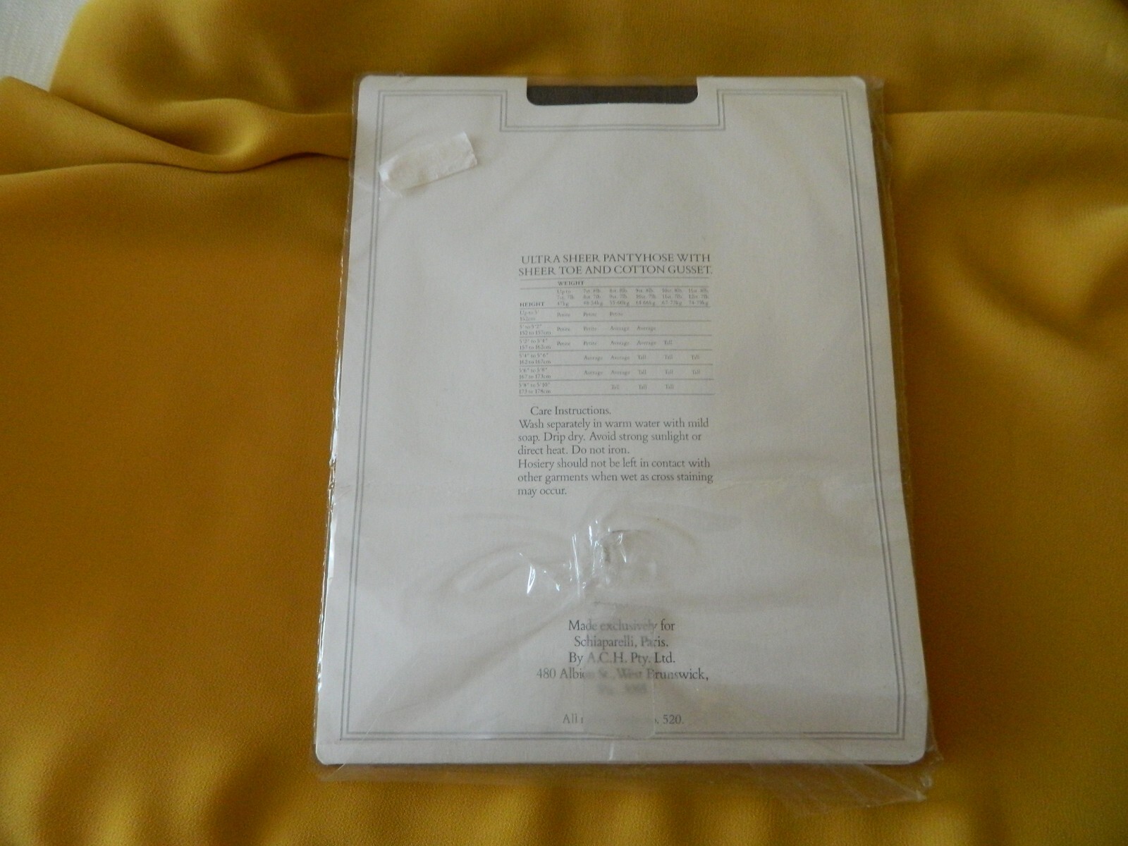 SCHIAPARELLI Paris Pantyhose Ultra Sheer SHADOW Pet,CHATEAU Pet,MYSTIQUE Ave,