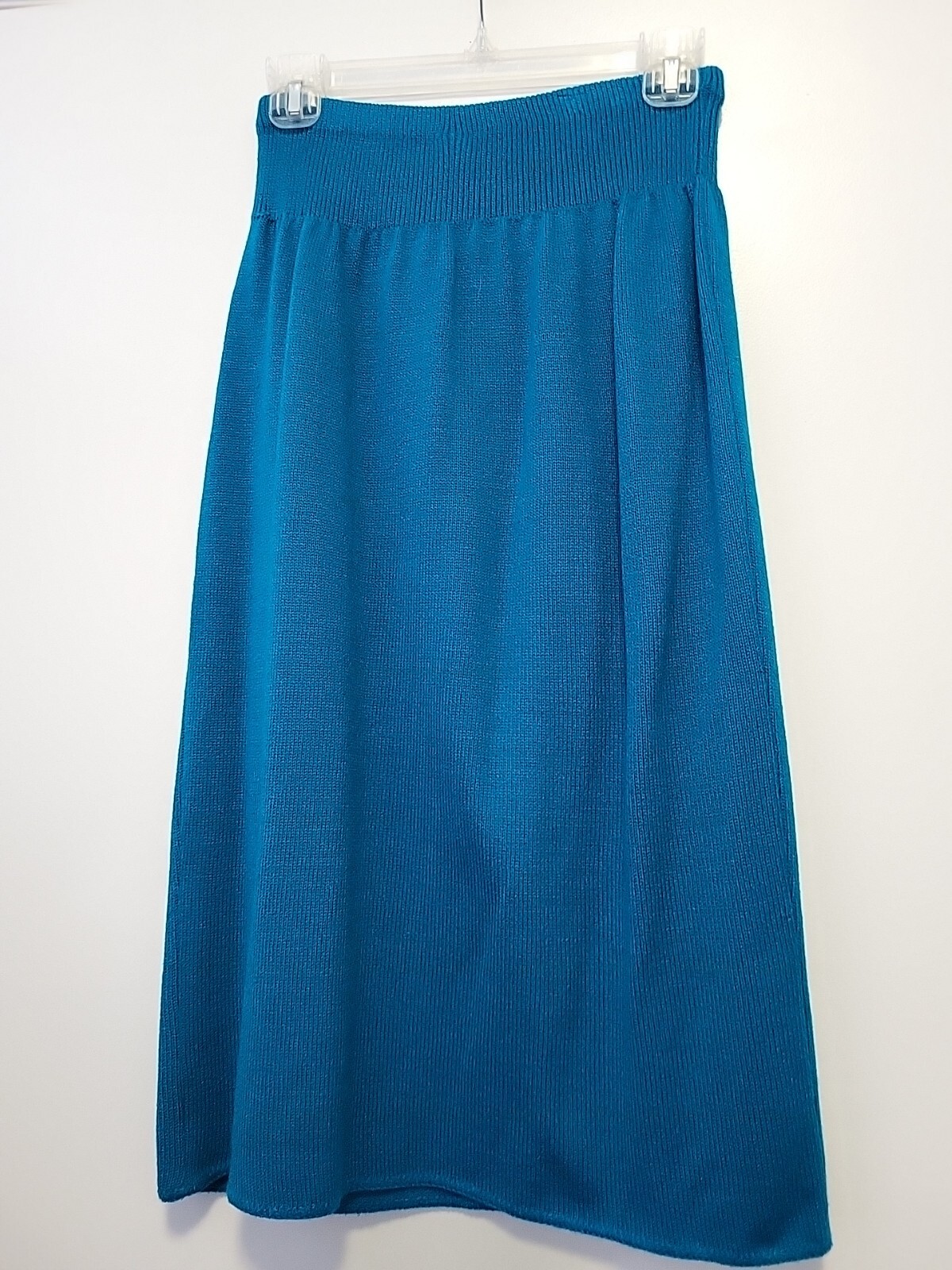 Vivanti Vintage 80s Sweater Skirt Set Teal & Purple Size 10