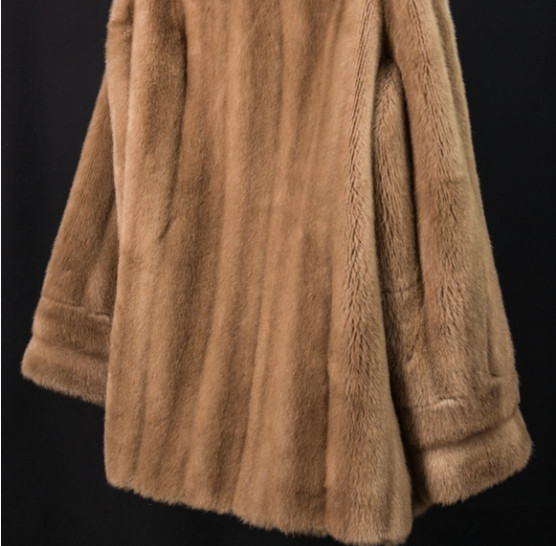 Mincara Russel Taylor Lovely Faux Fur Coat Vintage Mink fake tan brown Medium