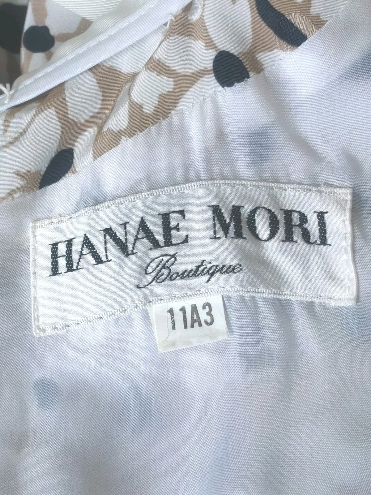 Vintage Hanae Mori Peter Collar Floral Print Sress