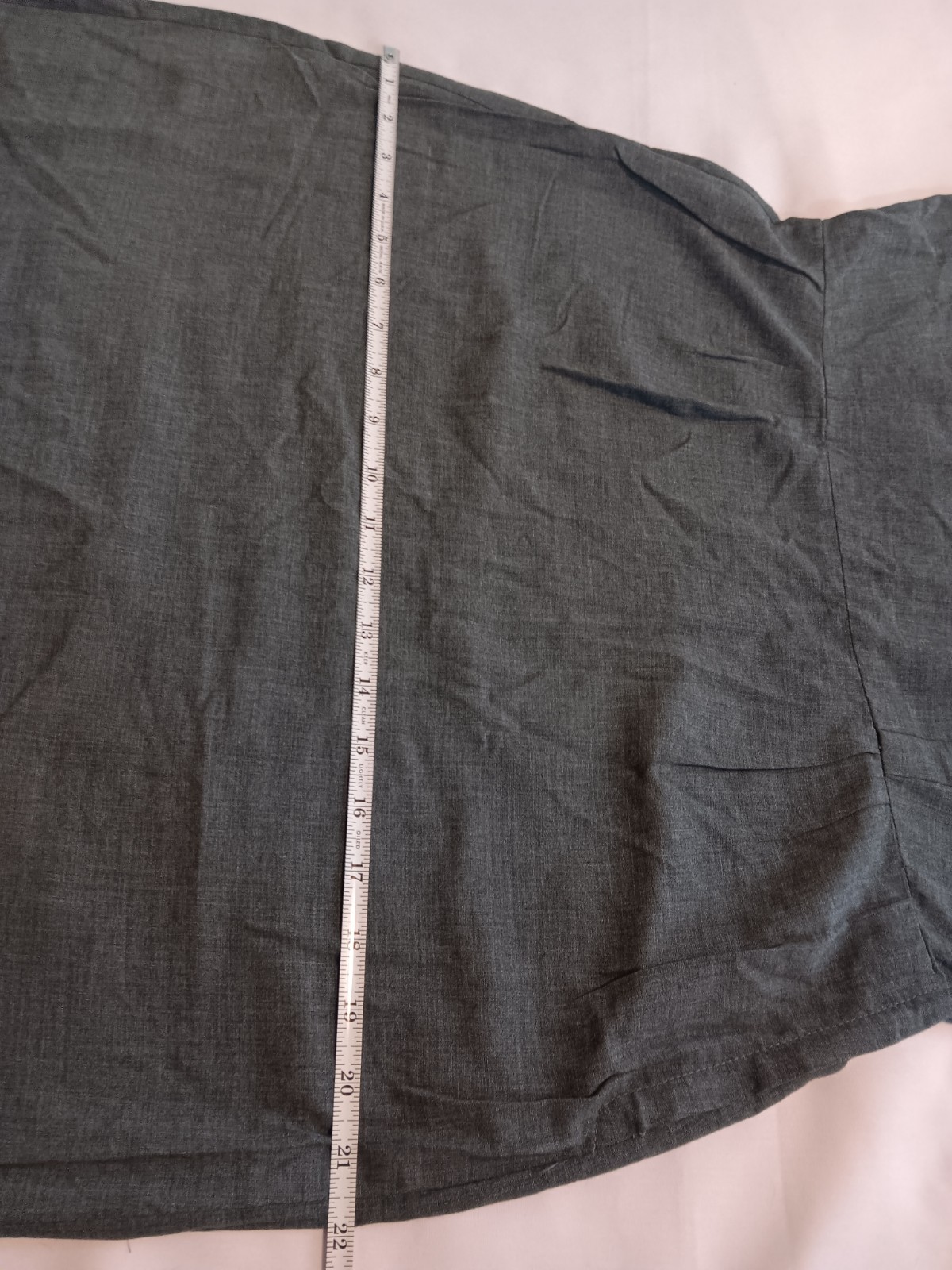 Vtg 1950s Mynette Shift Dress L Gray Secretary Pin-Up
