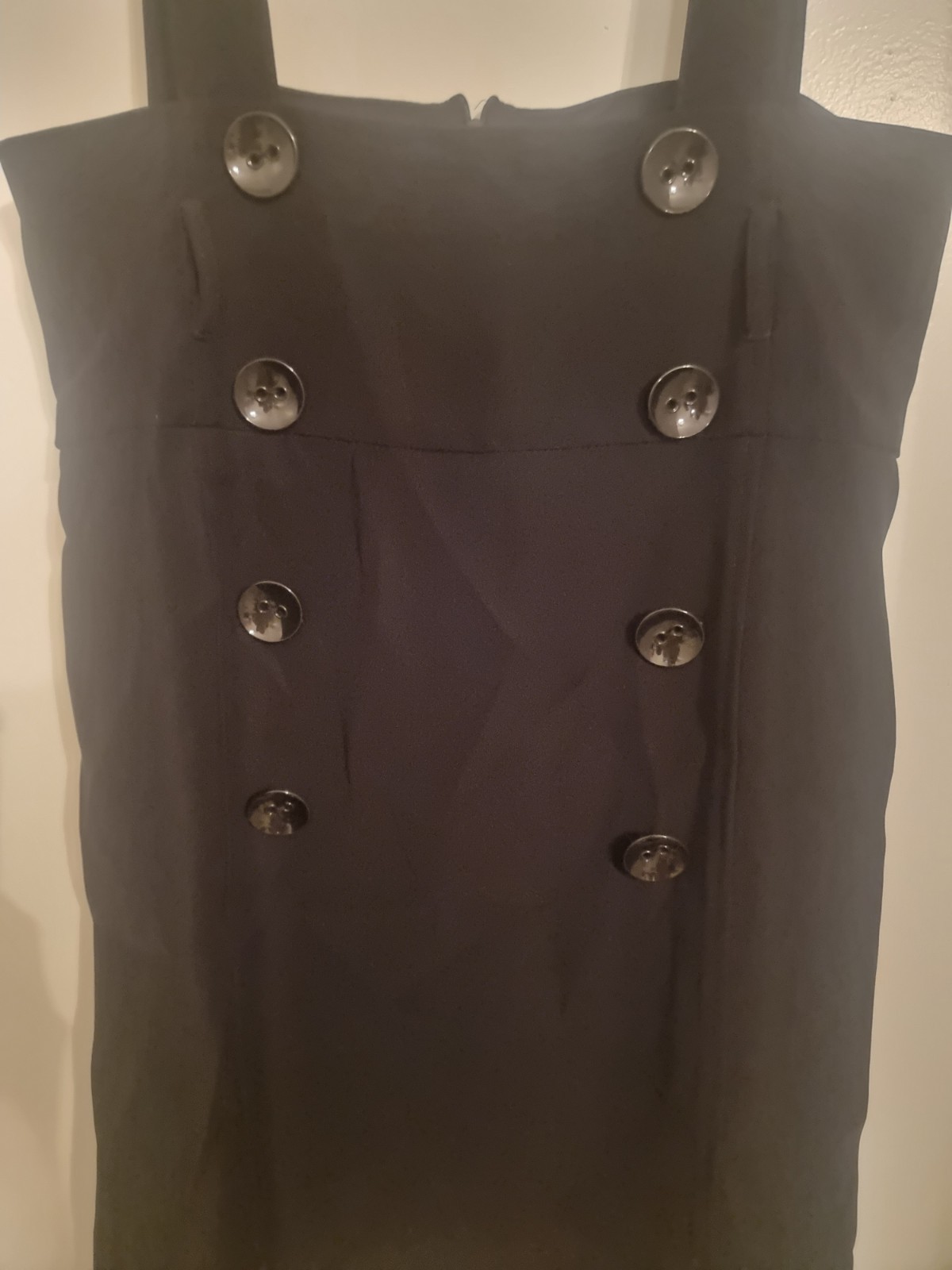 Vintage Y2K Joseph Ribkoff Black Pinafore Jumper Dress Size 14 Canada.